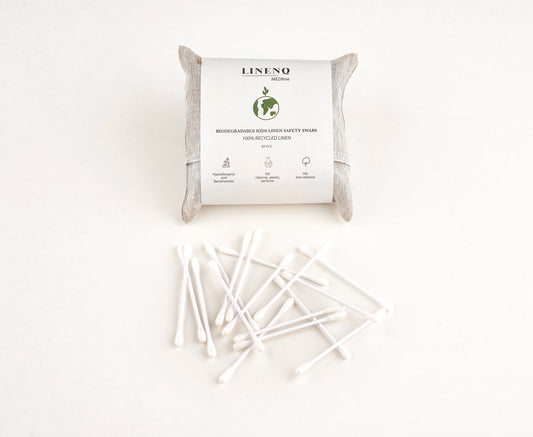 Linen and cotton swabs