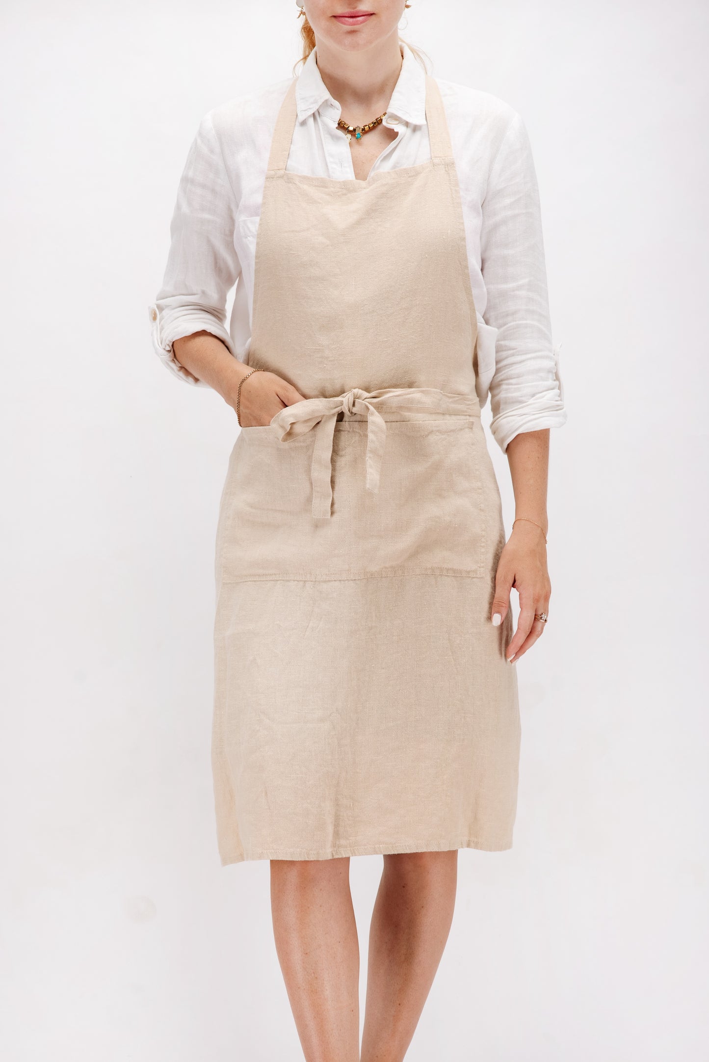 Full linen apron in various colors
