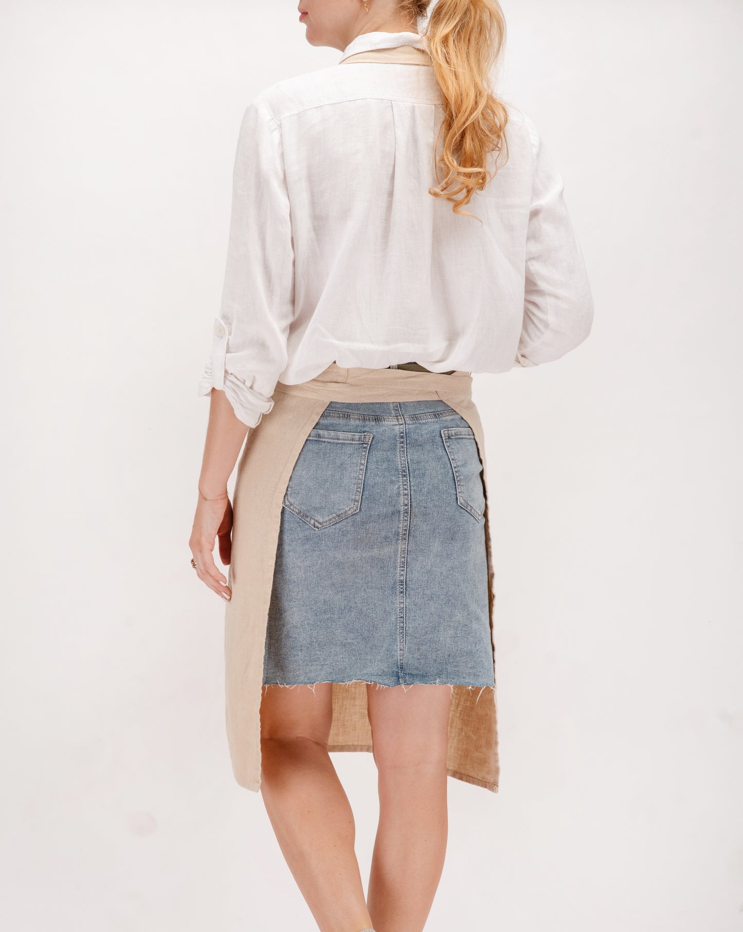 Full linen apron in various colors