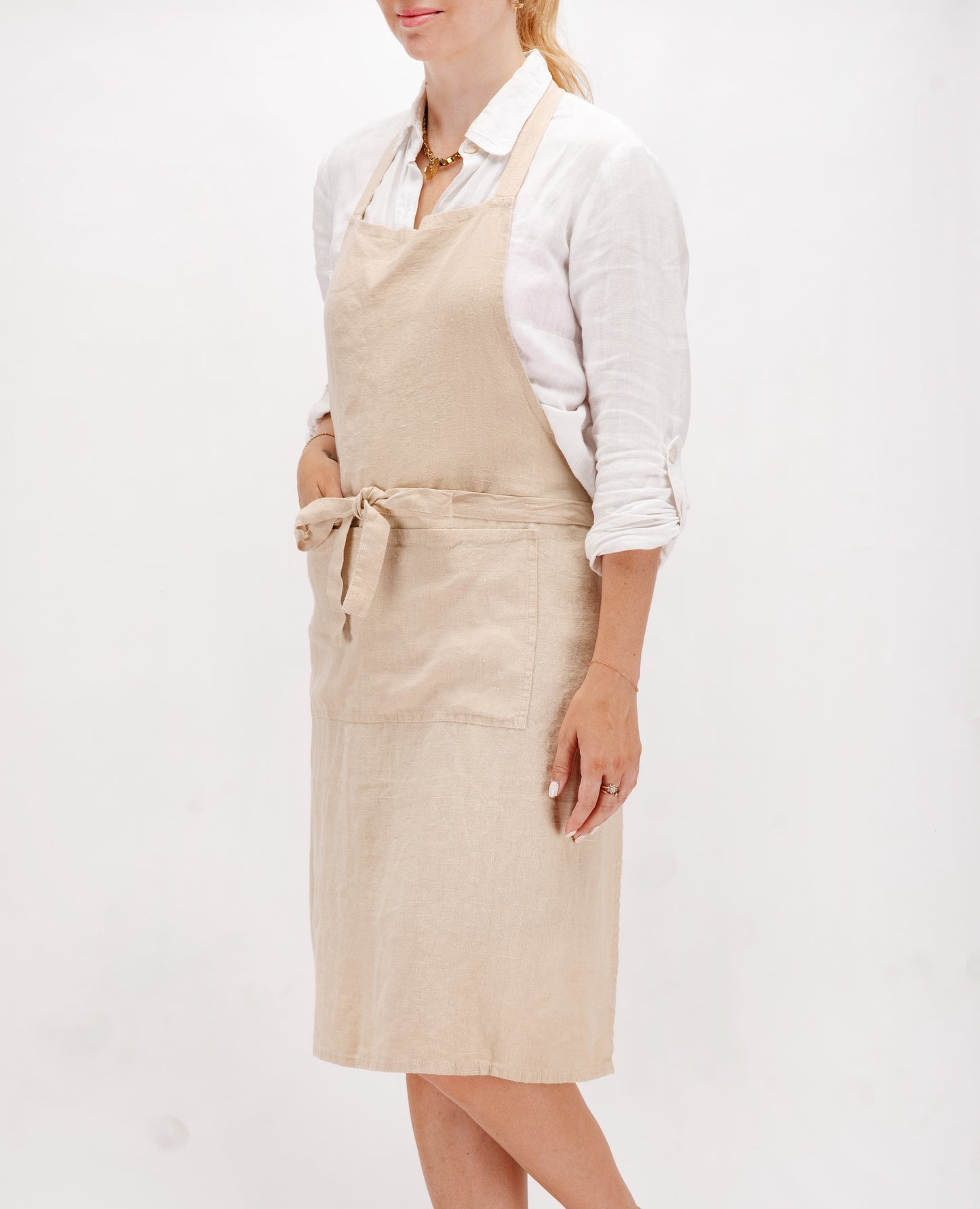 Full linen apron in various colors