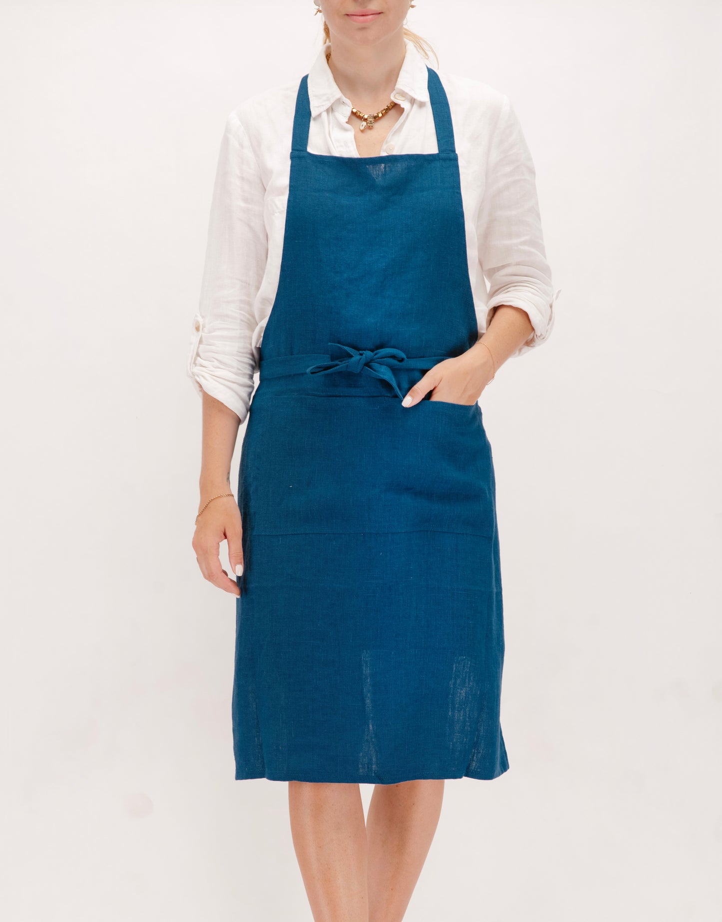 Full linen apron in various colors