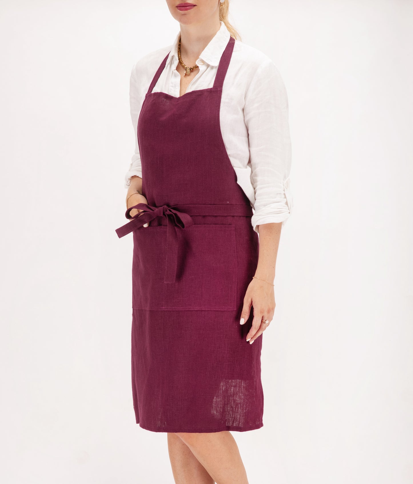 Full linen apron in various colors