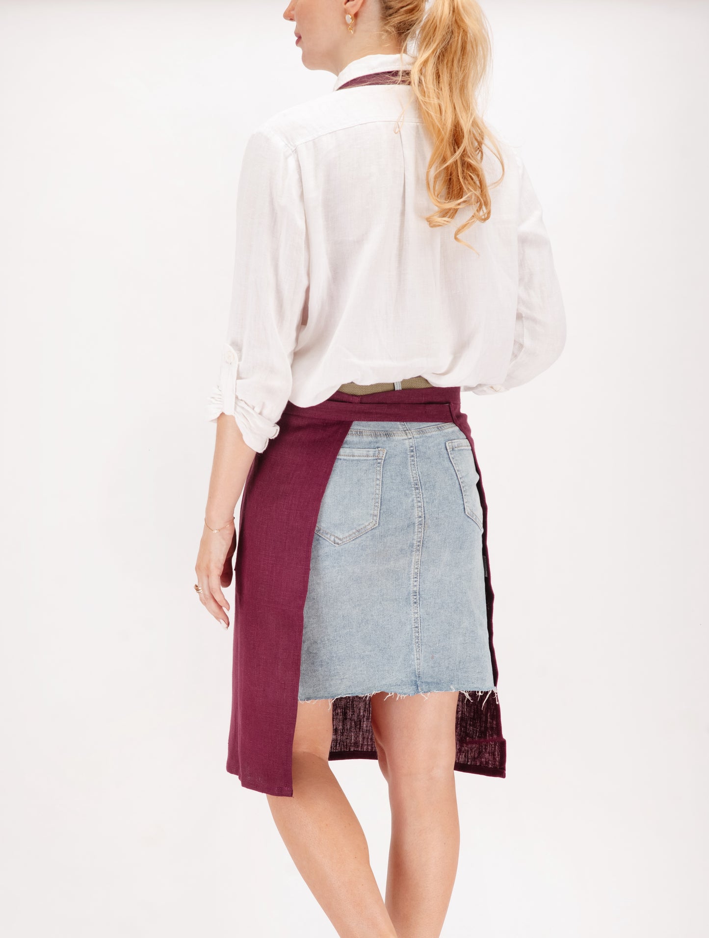 Full linen apron in various colors