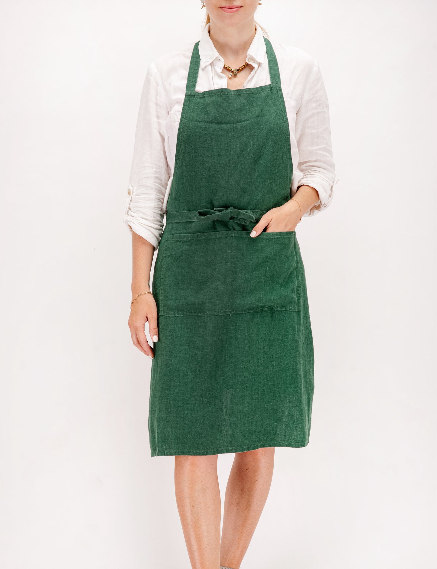 Full linen apron in various colors