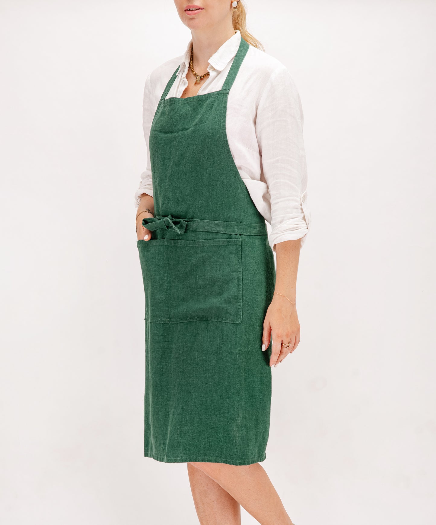Full linen apron in various colors