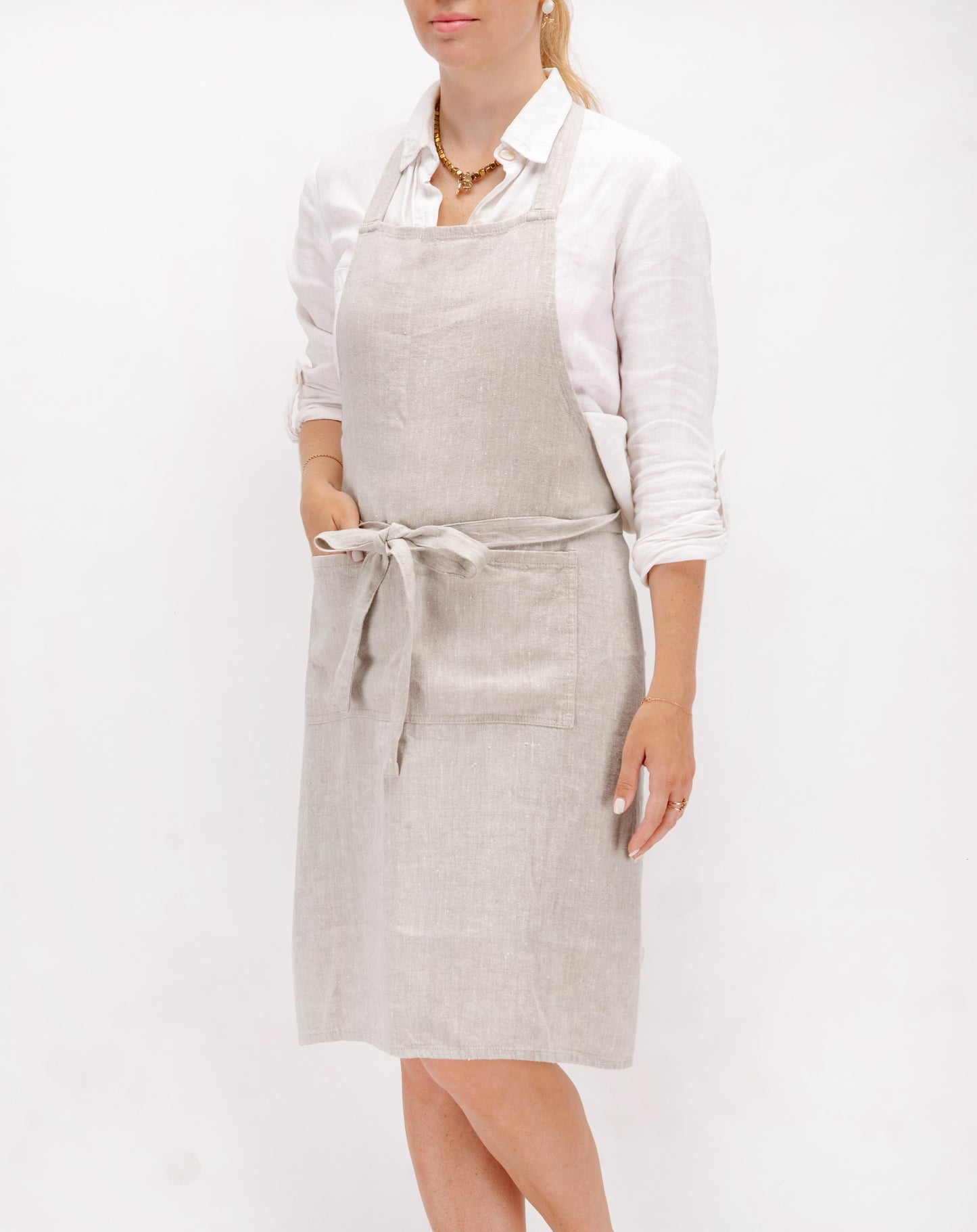 Full linen apron in various colors