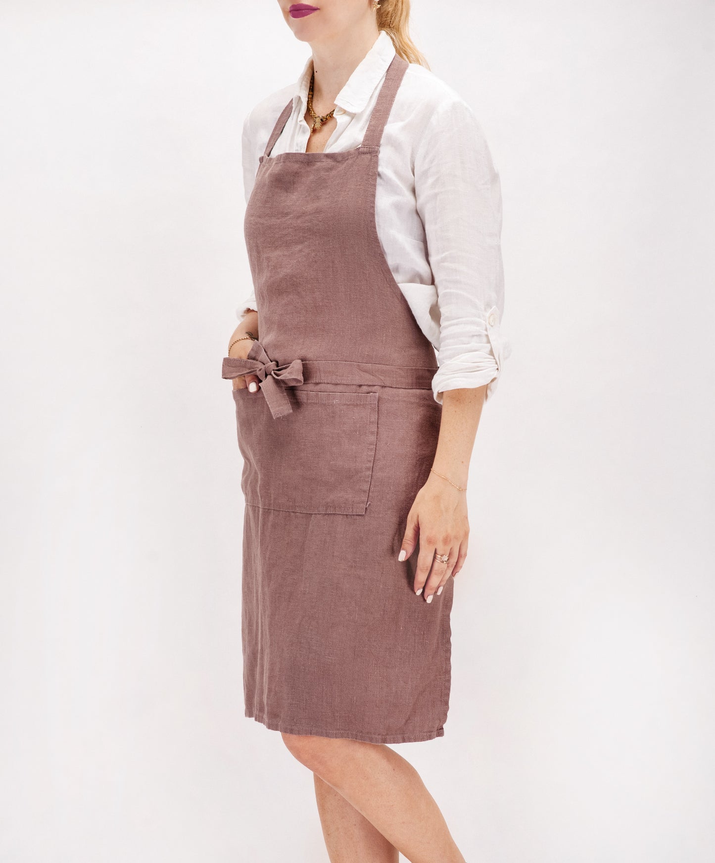 Full linen apron in various colors