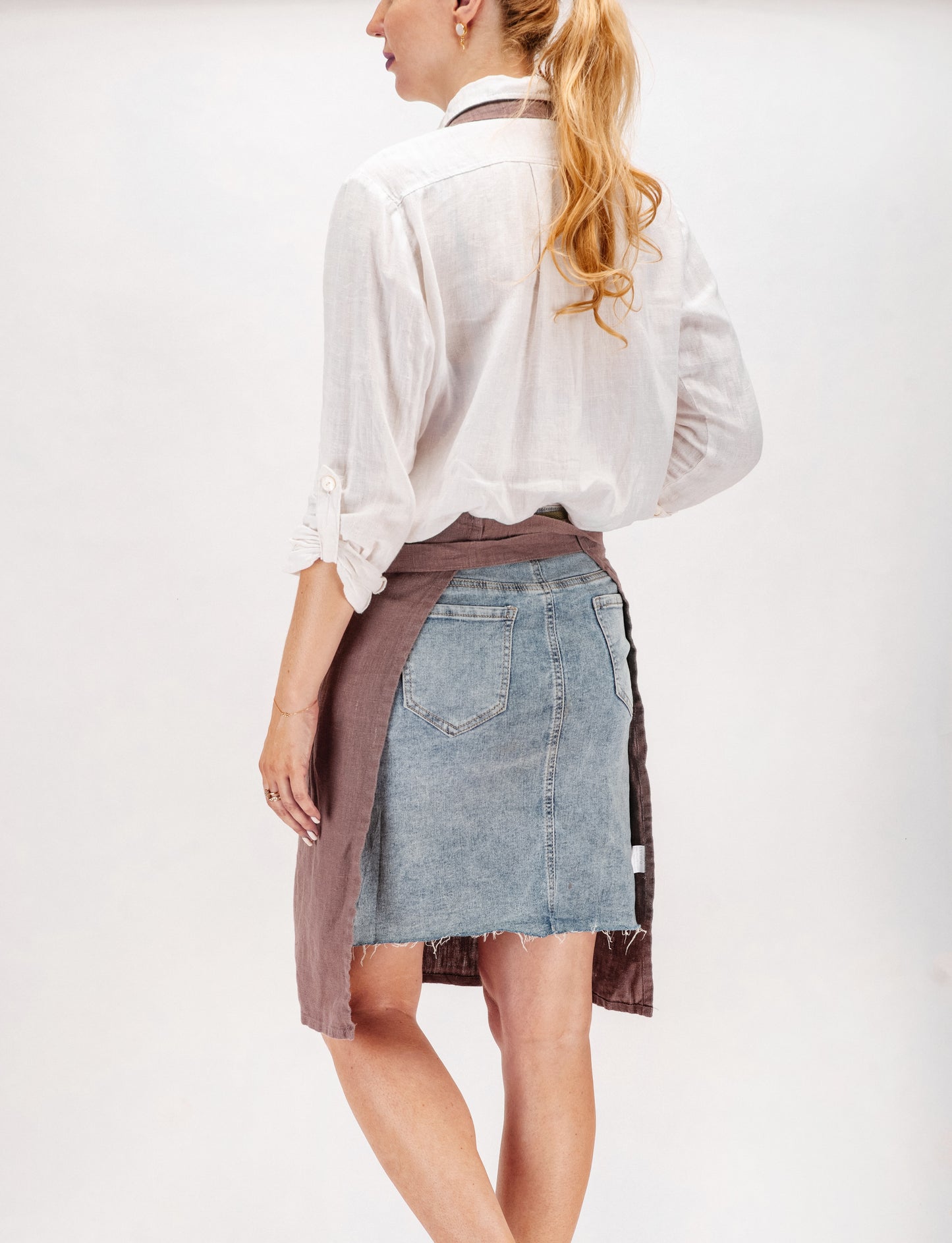 Full linen apron in various colors