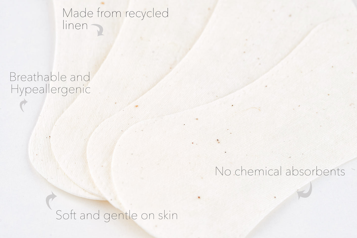 Linen and cotton sanitary pads
