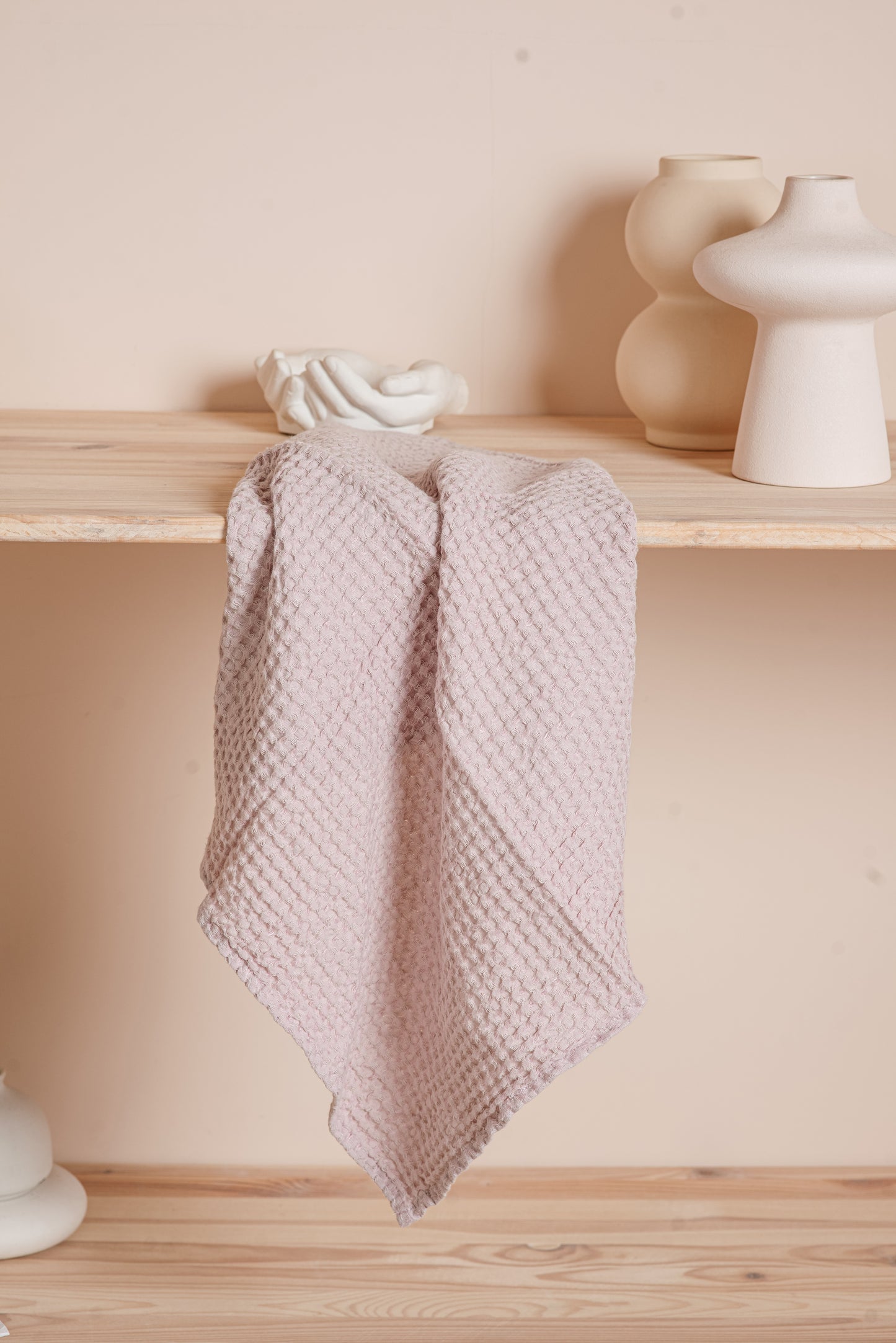 Waffle linen towels: linen hand towel, linen bath towel or towel set.