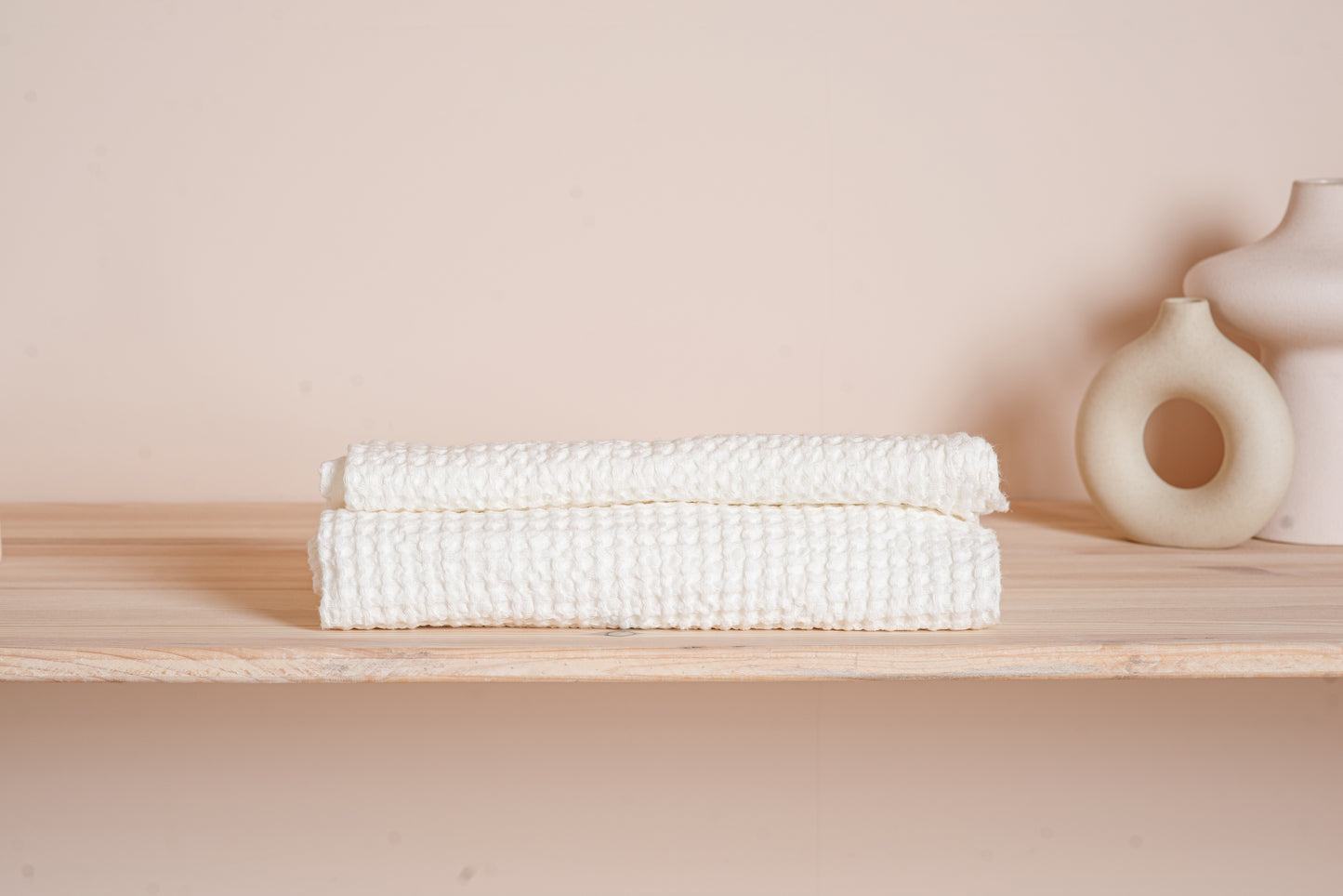 Waffle linen towels: linen hand towel, linen bath towel or towel set.