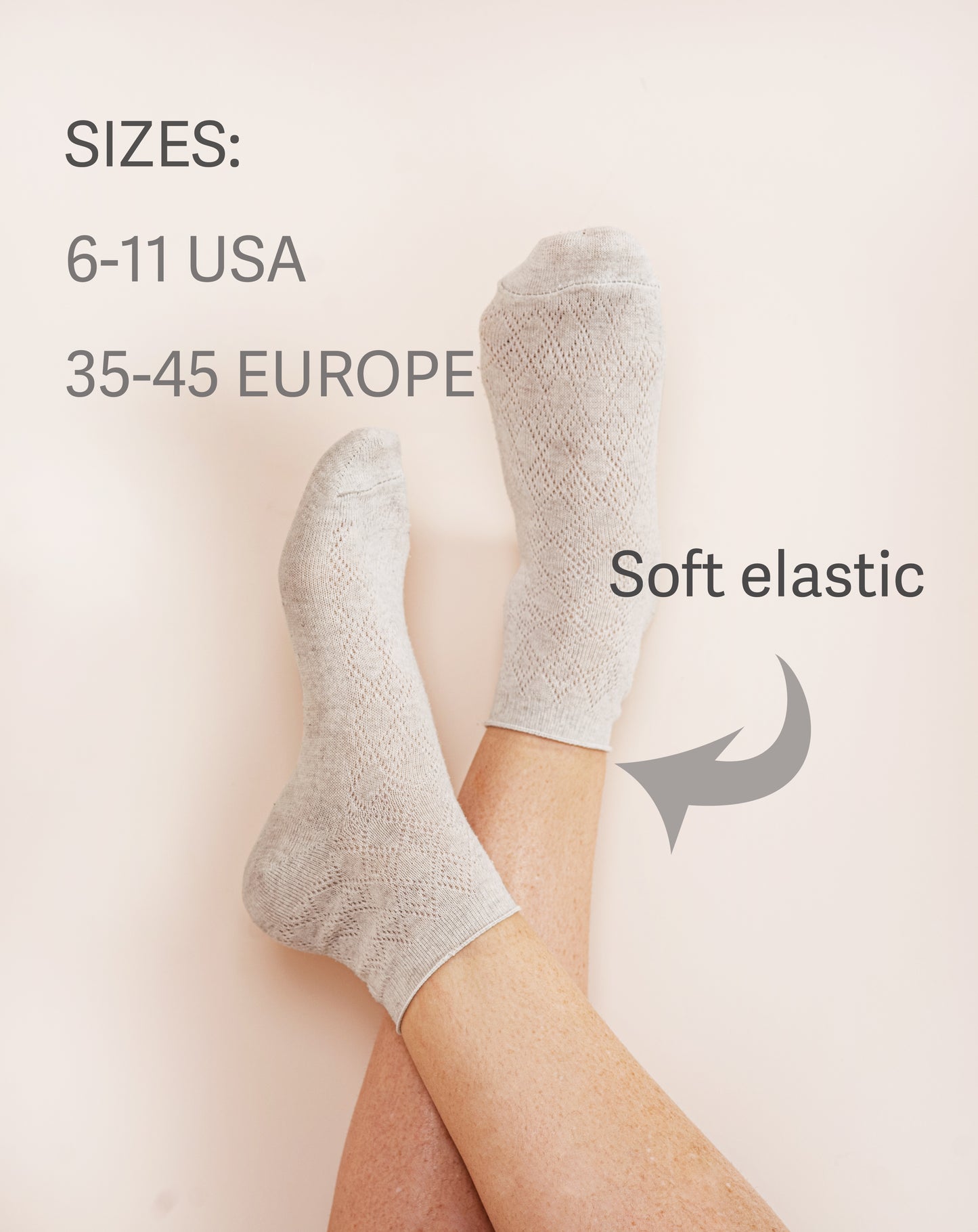 Linen socks light for women (set of 2 pairs)