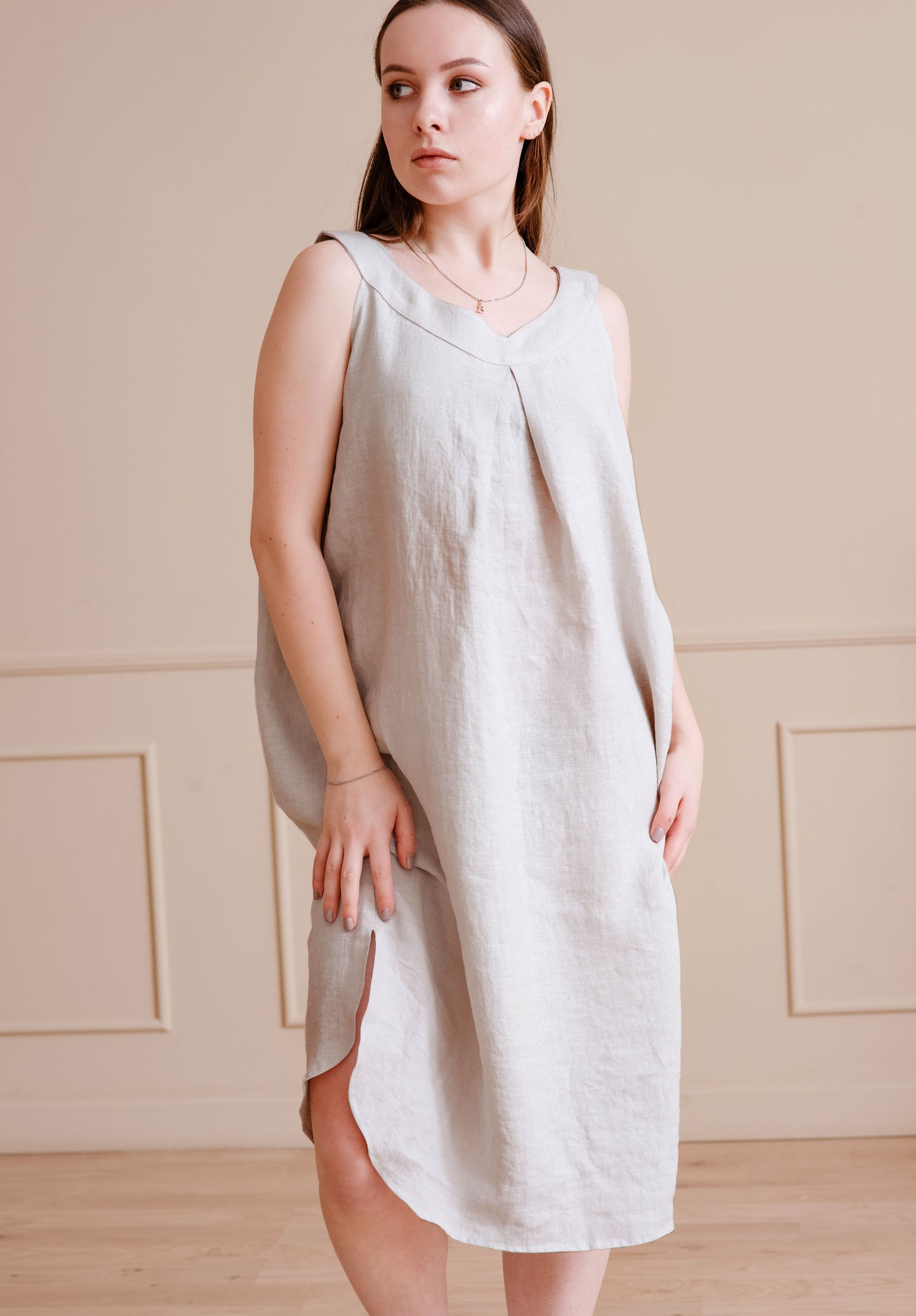 Restful linen dress