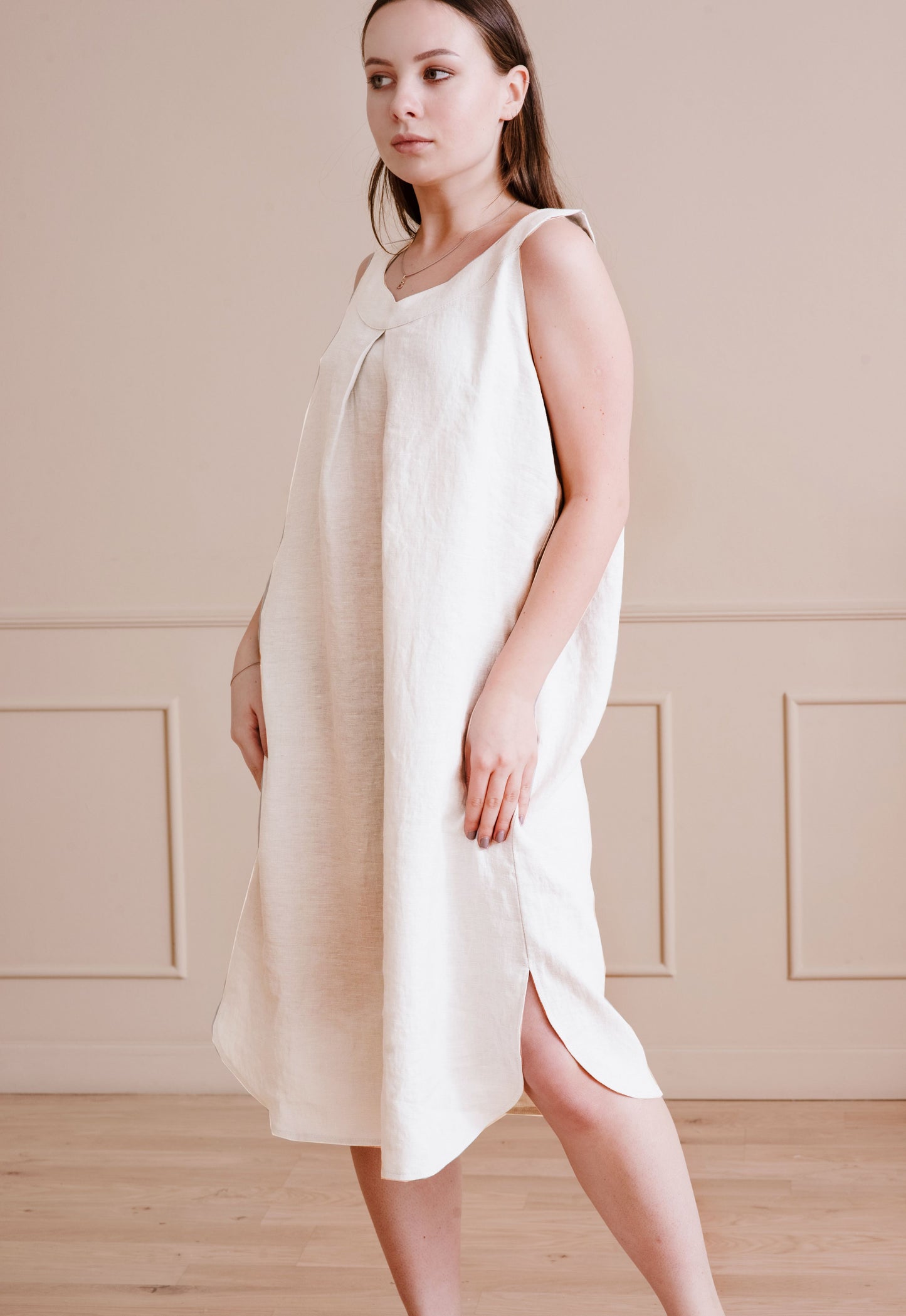 Restful linen dress