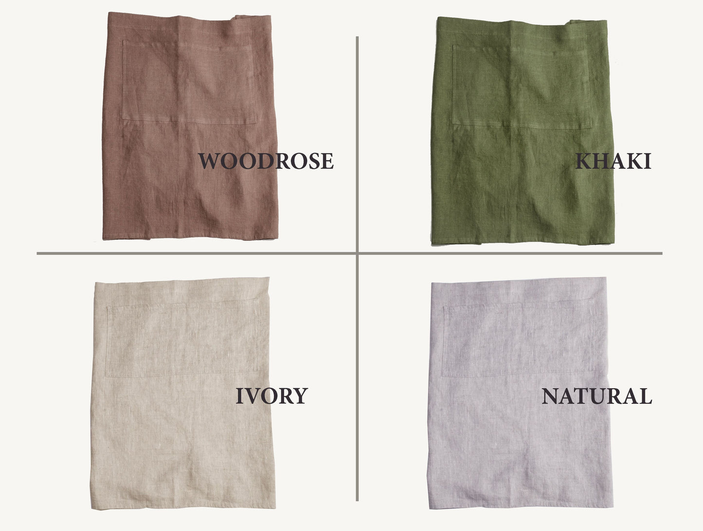 Linen japanese apron in various colors