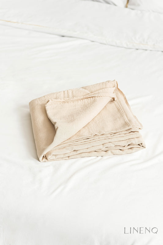 Linen flat sheet in Queen size