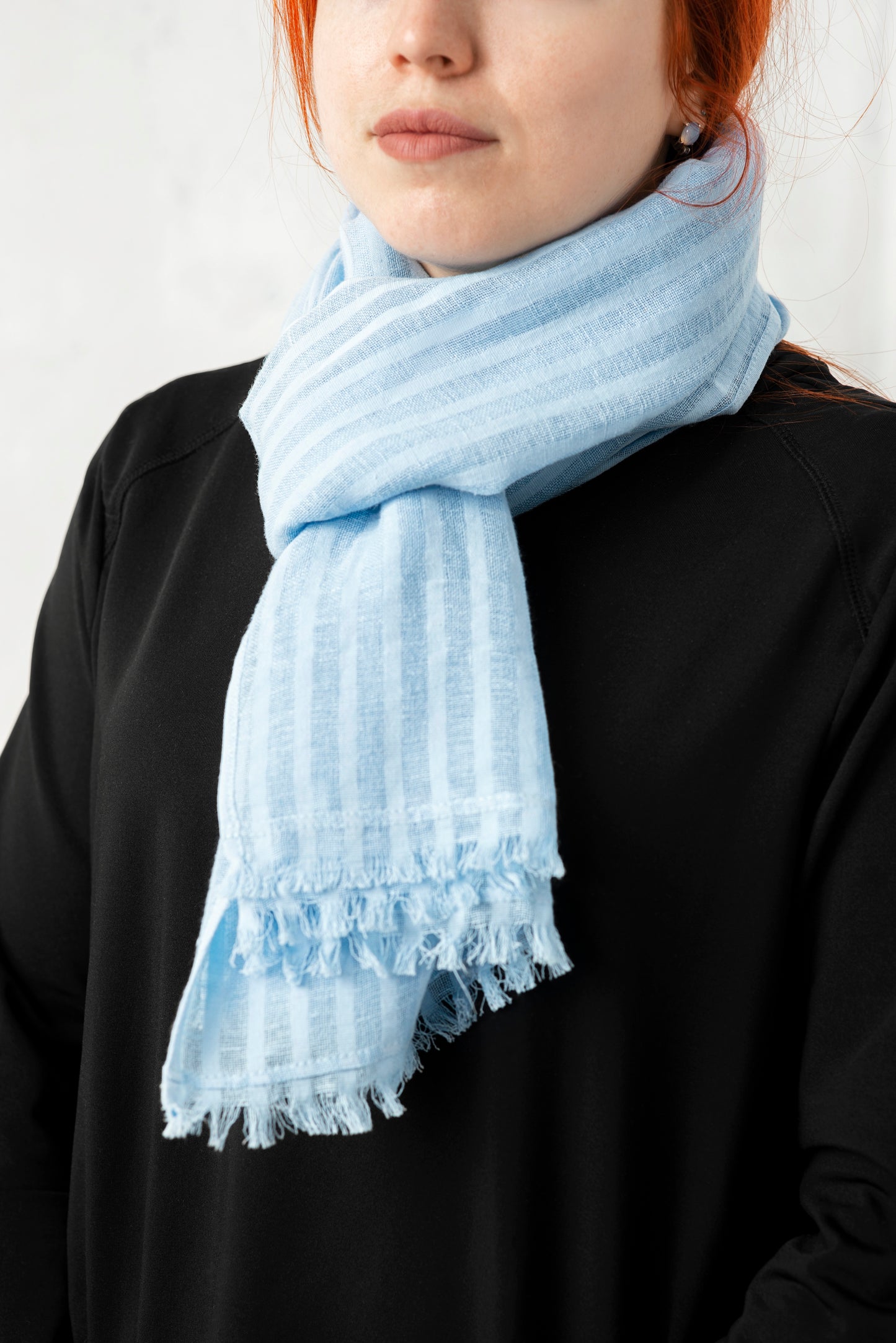 Unisex linen scarf