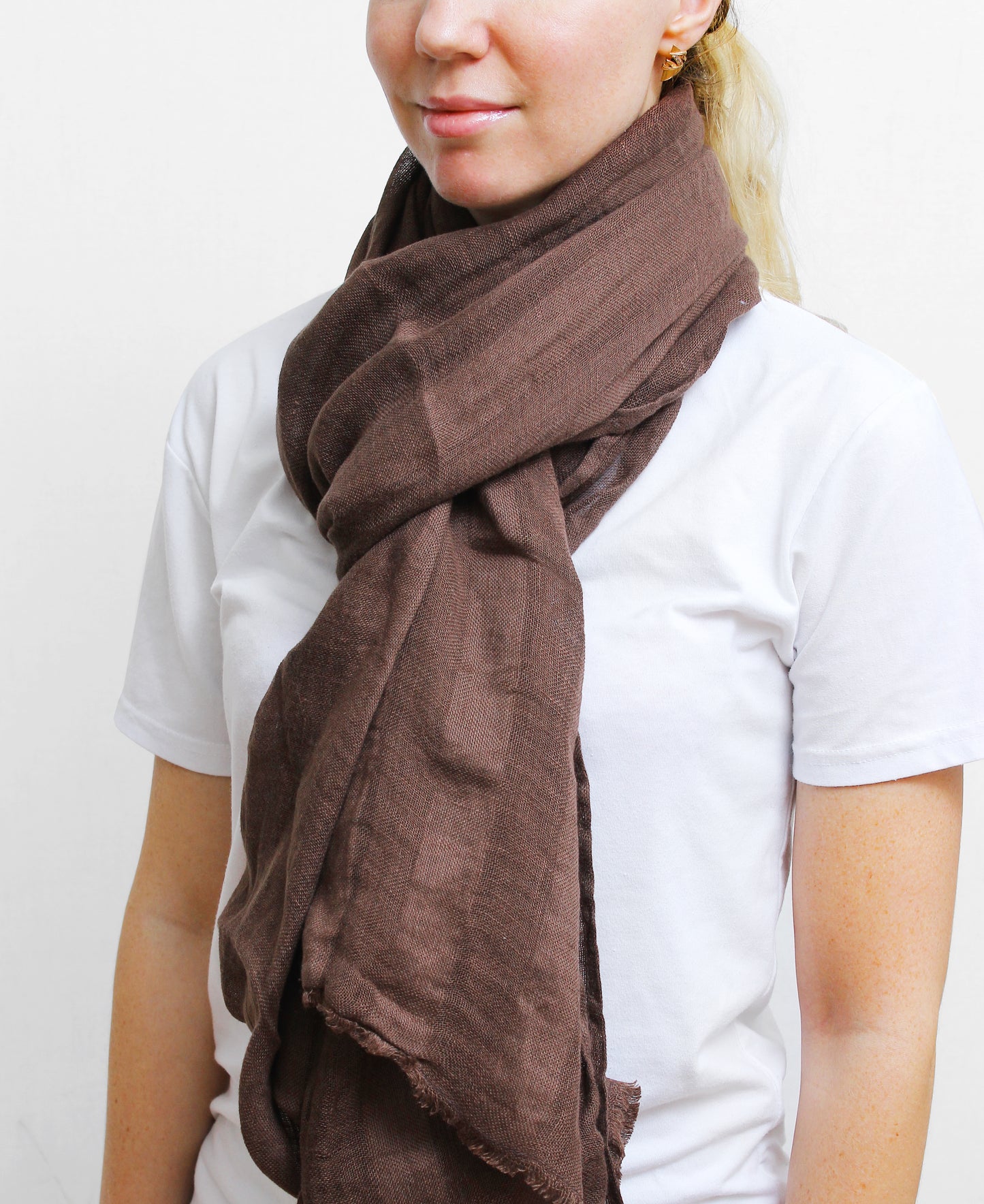 Unisex linen scarf