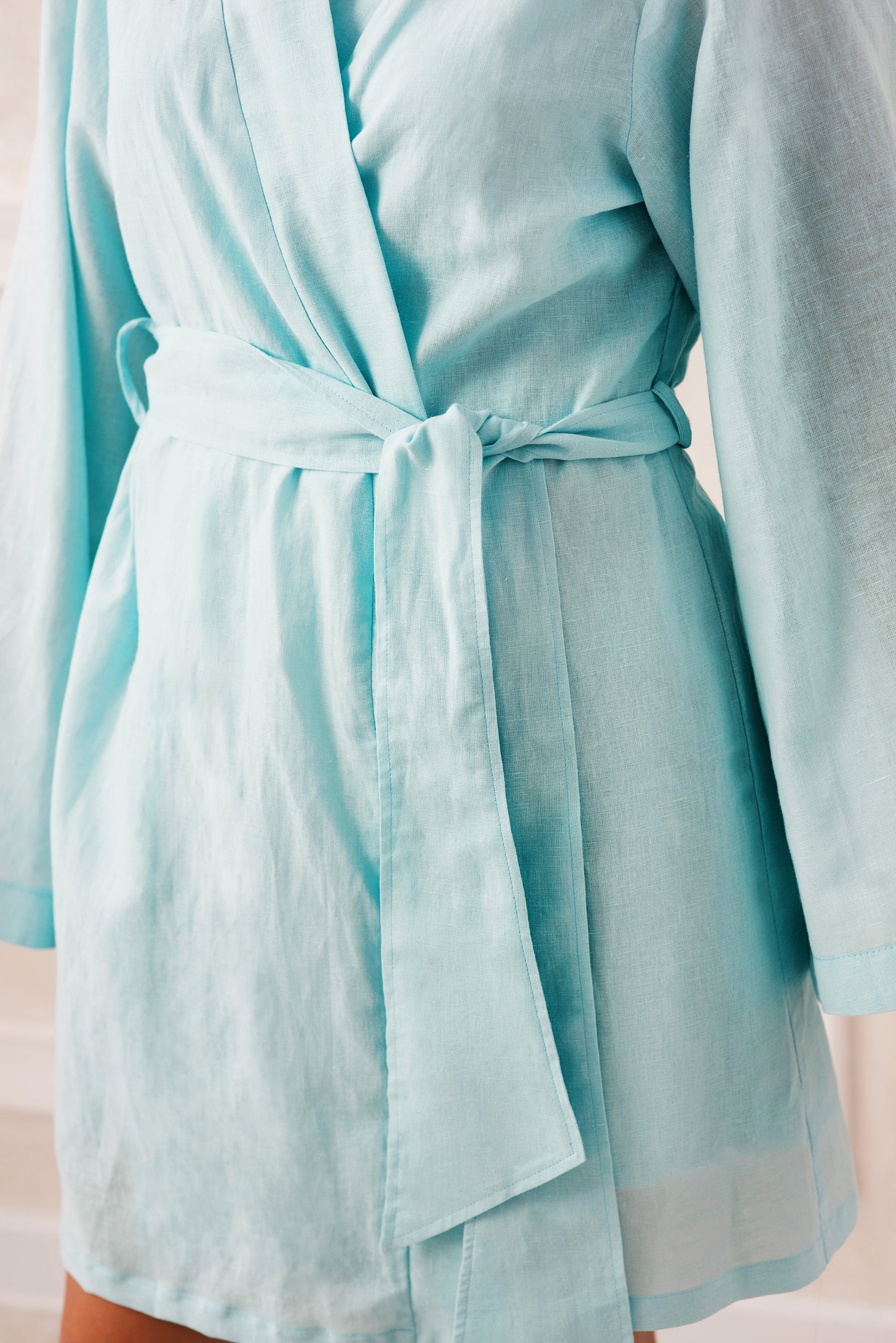 Linen kimono robe