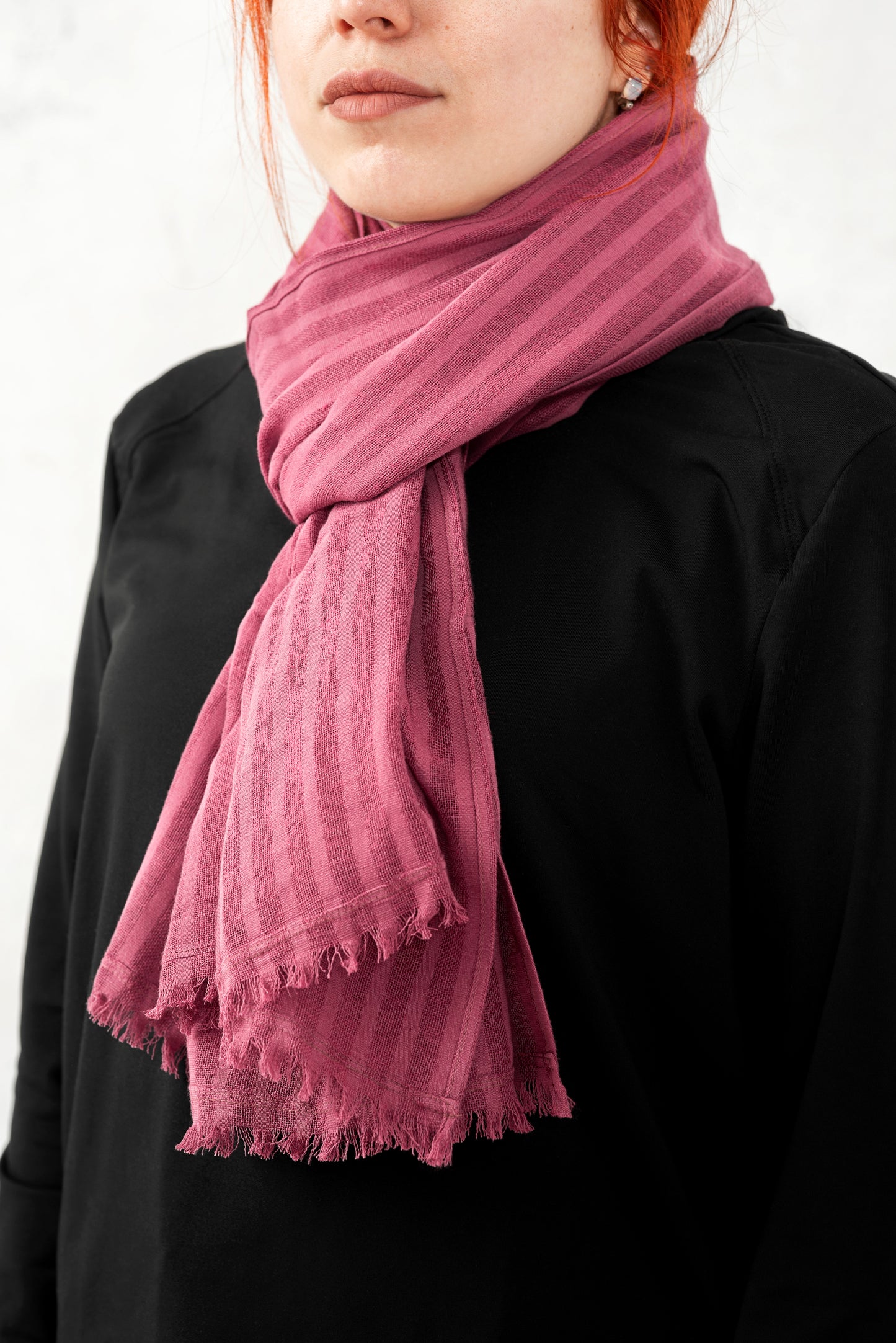 Unisex linen scarf
