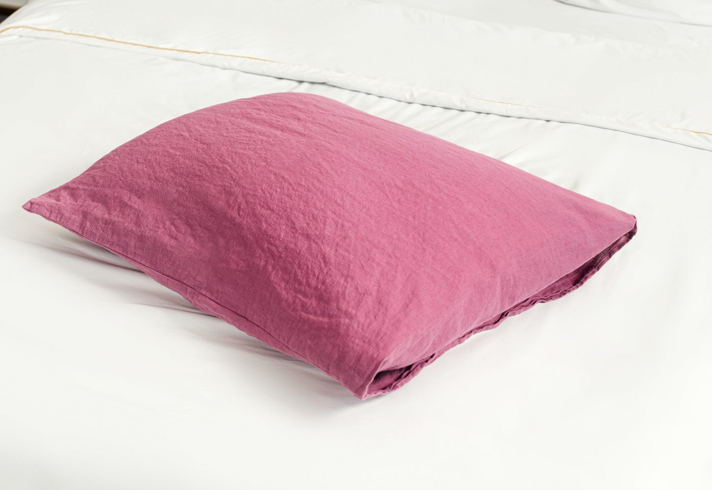 Standard size linen pillow case