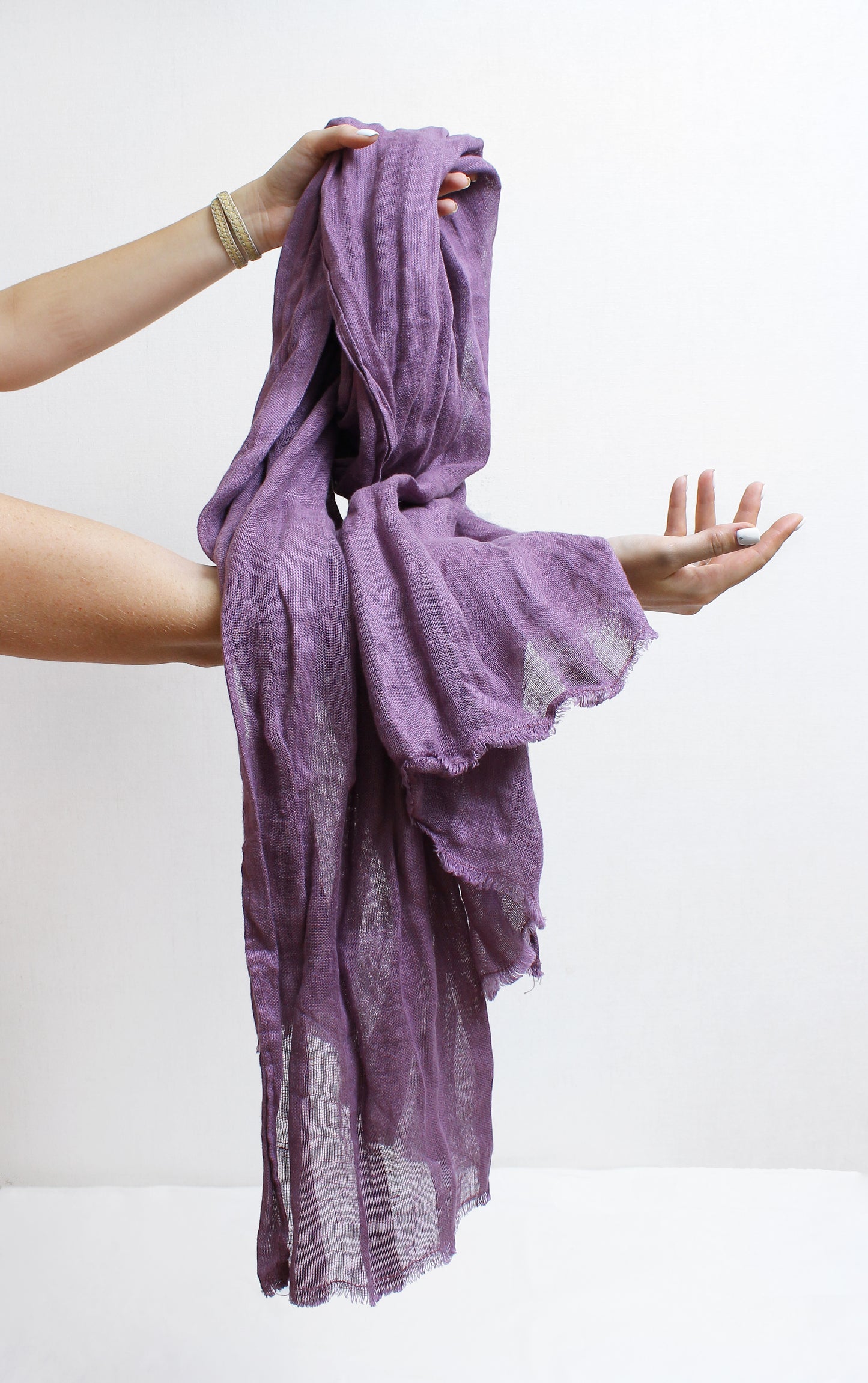 Unisex linen scarf
