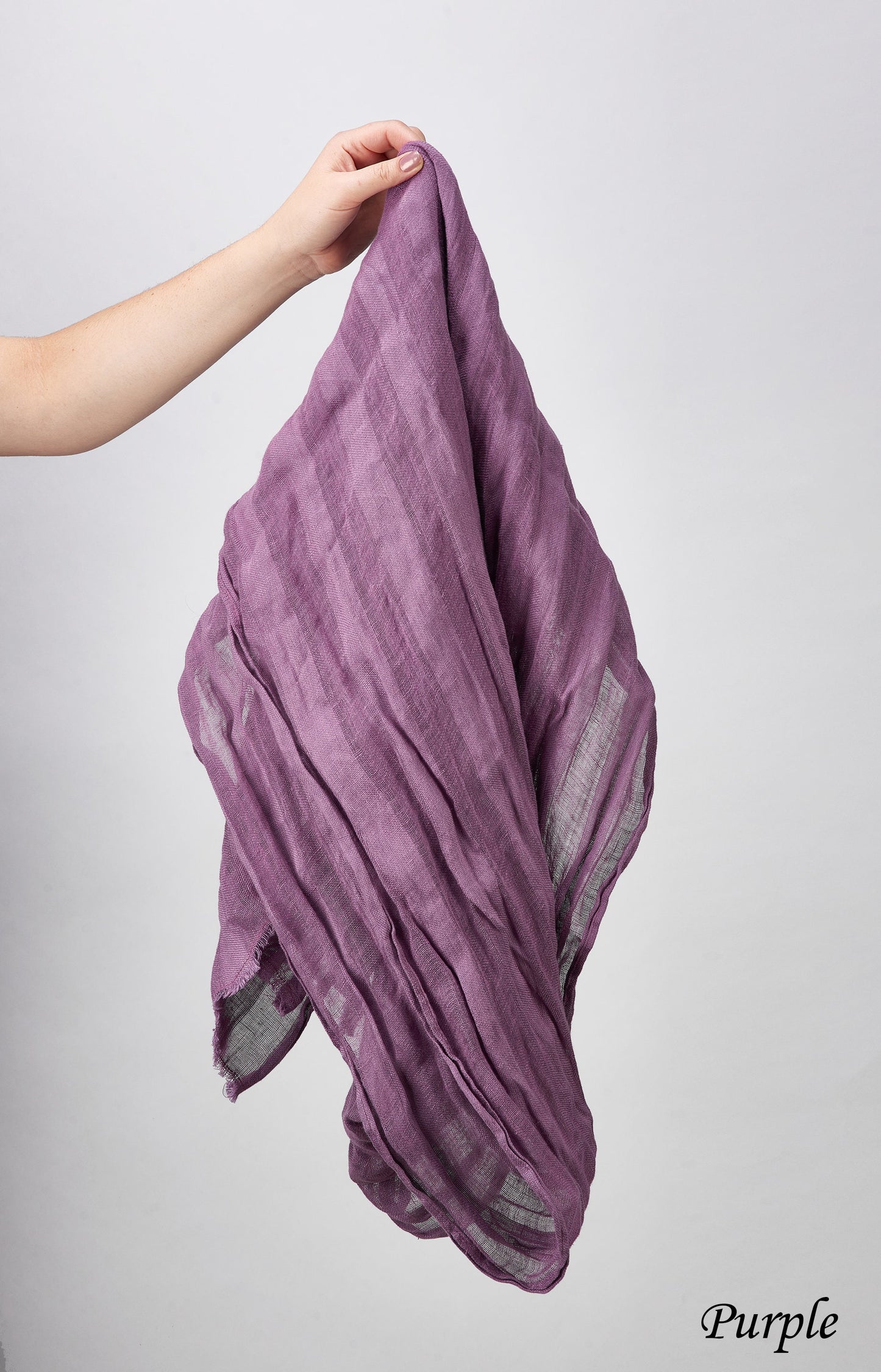 Unisex linen scarf