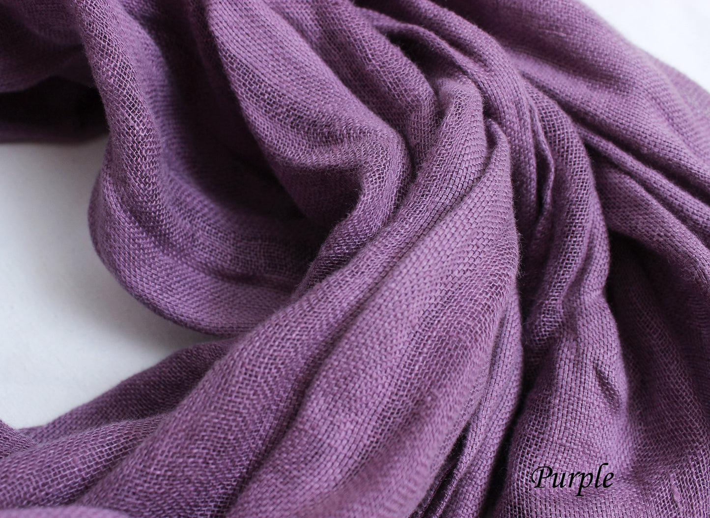 Unisex linen scarf