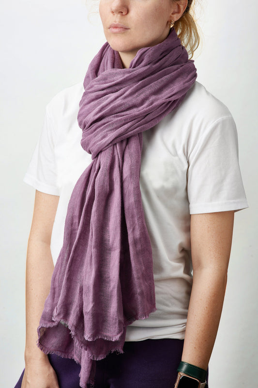 Unisex linen scarf