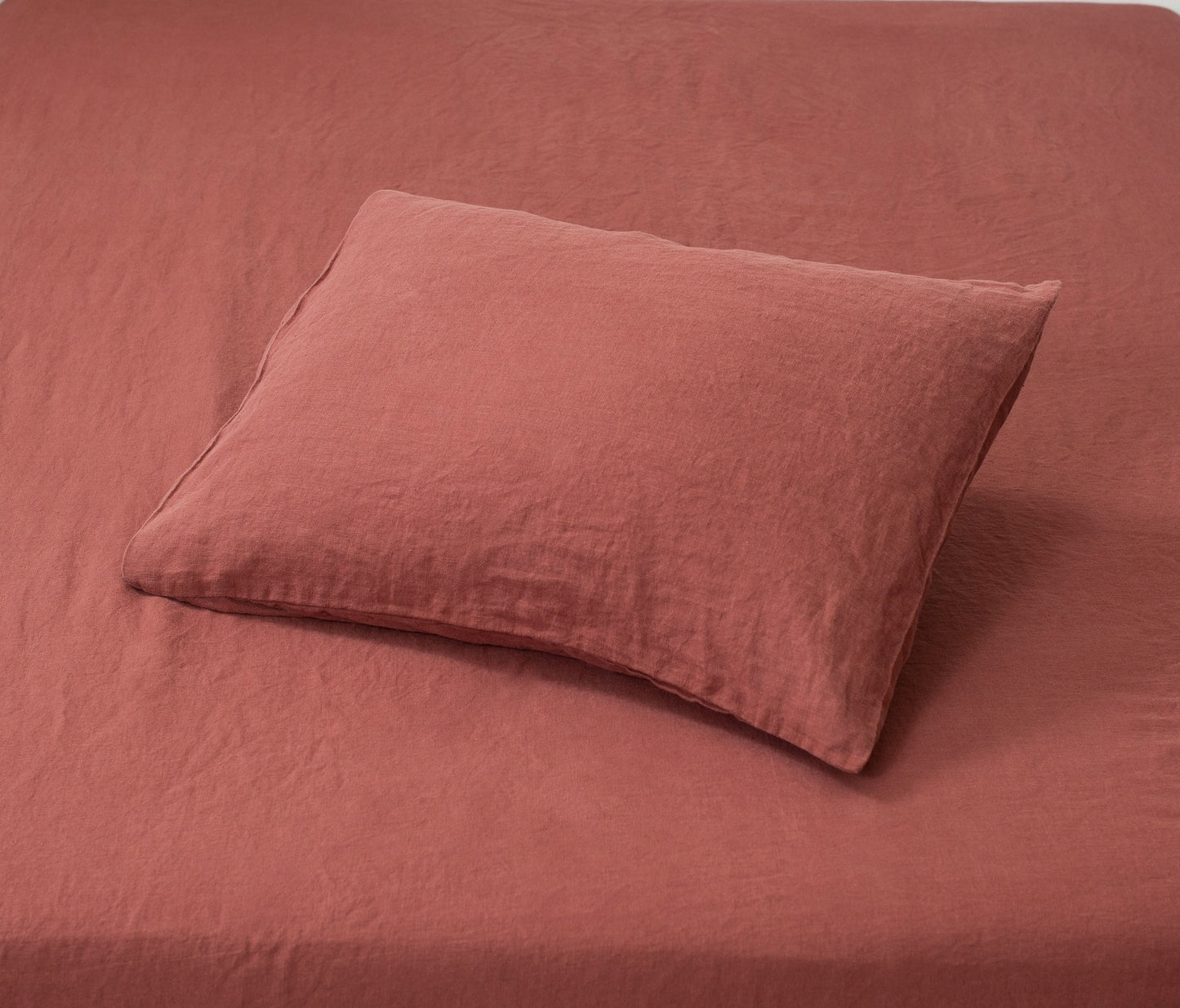 Standard size linen pillow case