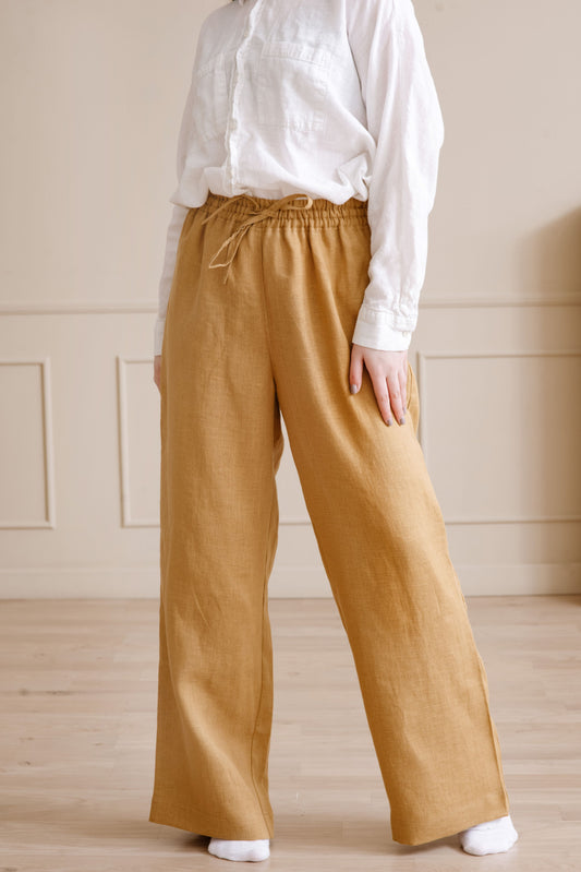 Lightweight linen pants