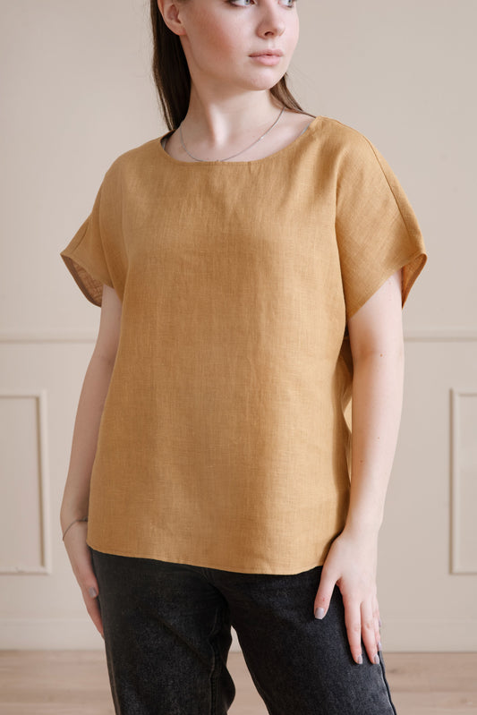 Lightweight linen top
