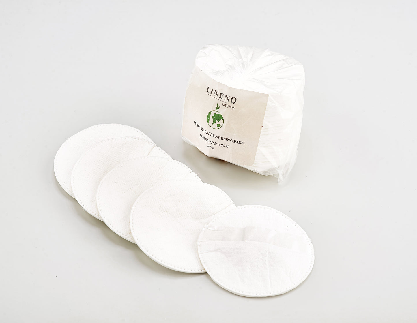 Linen and cotton nursing pads