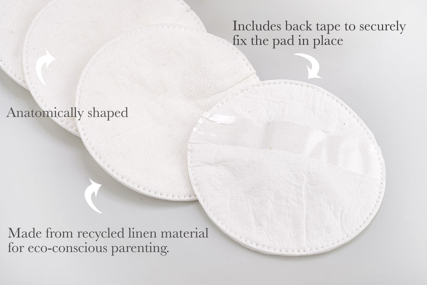 Linen and cotton nursing pads