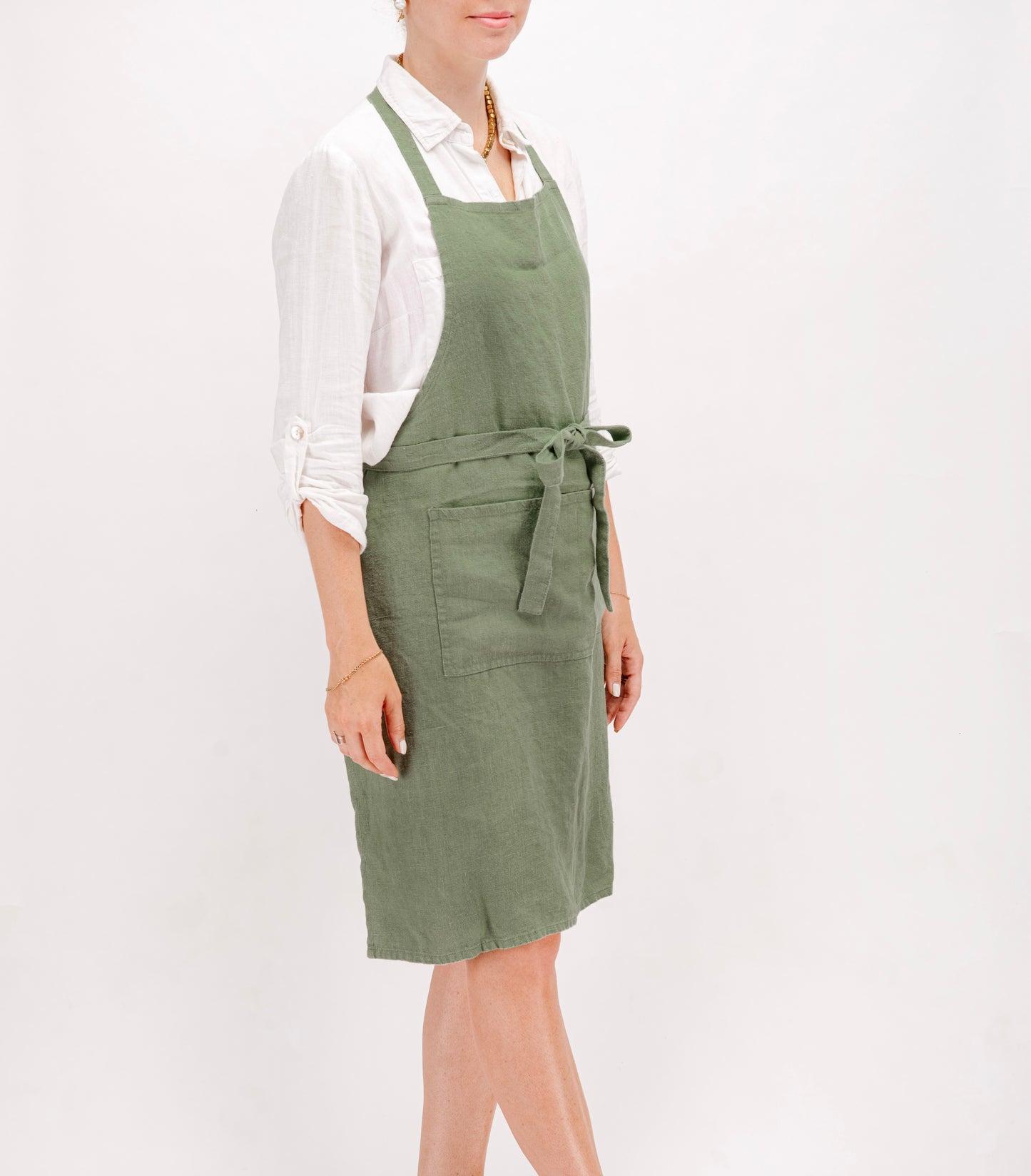 Full linen apron in various colors