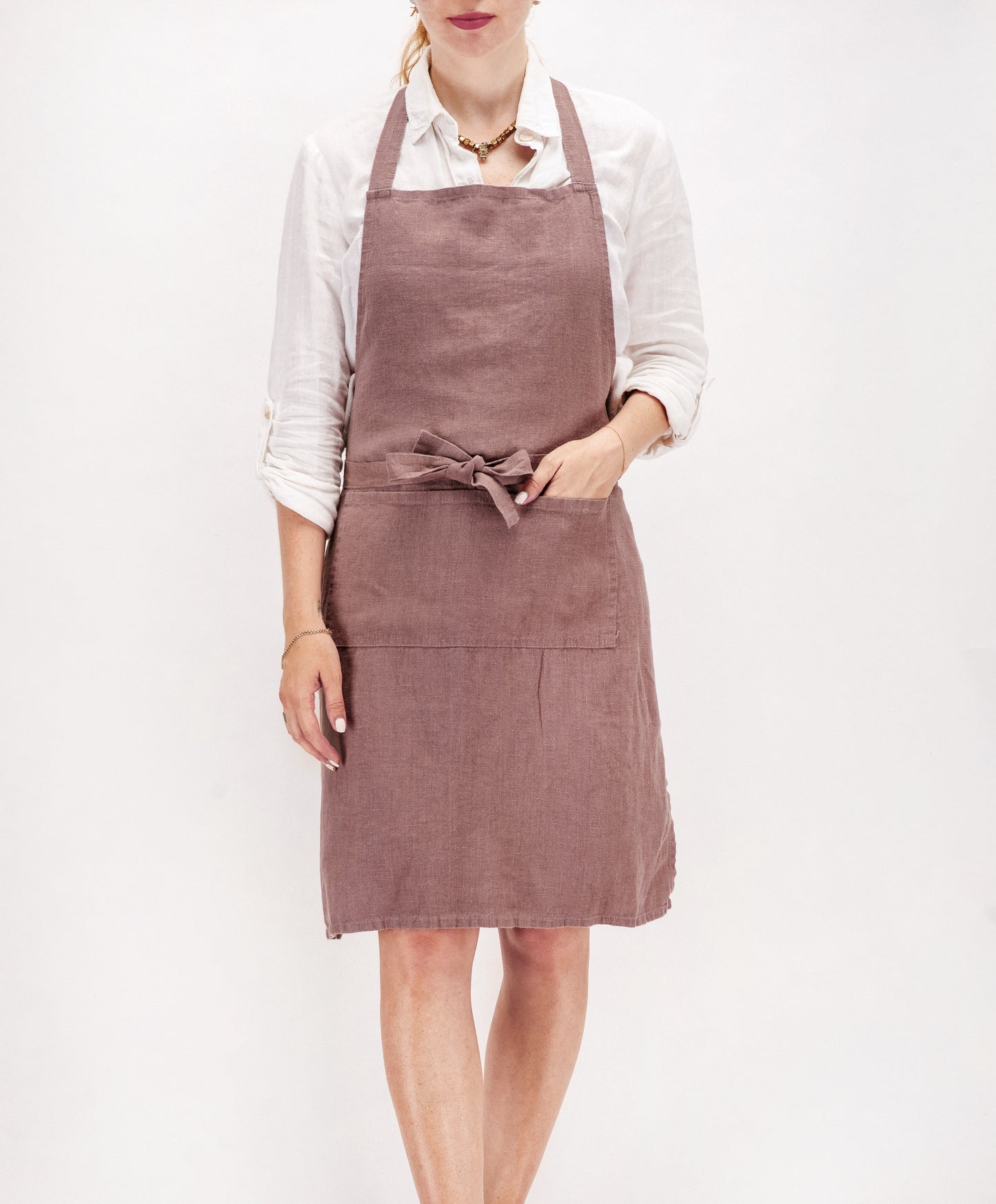 Full linen apron in various colors