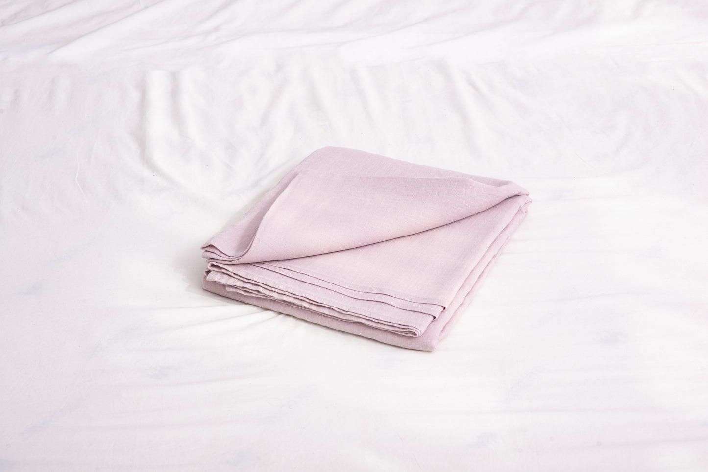 Rose linen bedding: Fitted sheet, Flat sheet, Pillowcase or Set