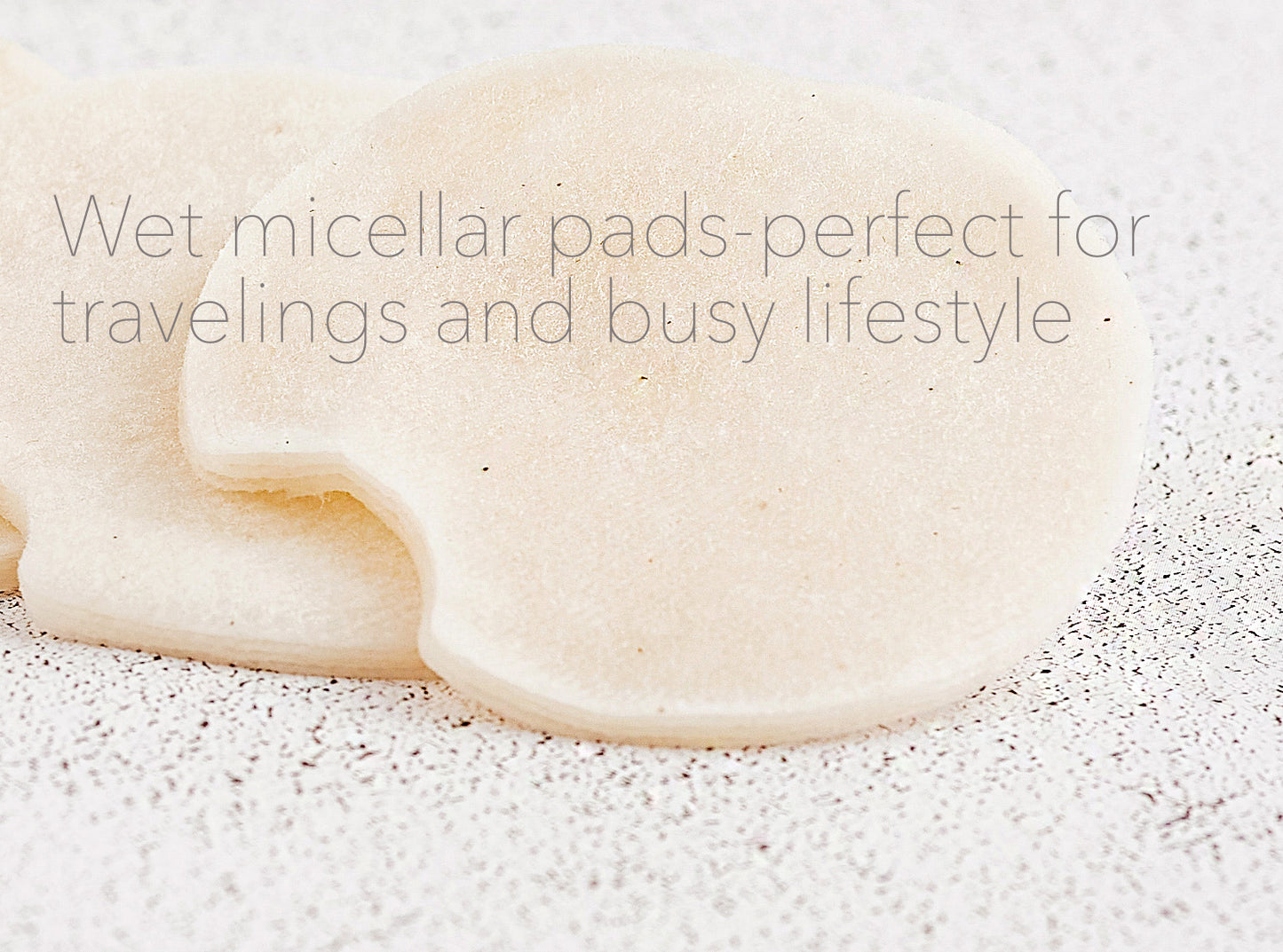 Linen and cotton makeup pads