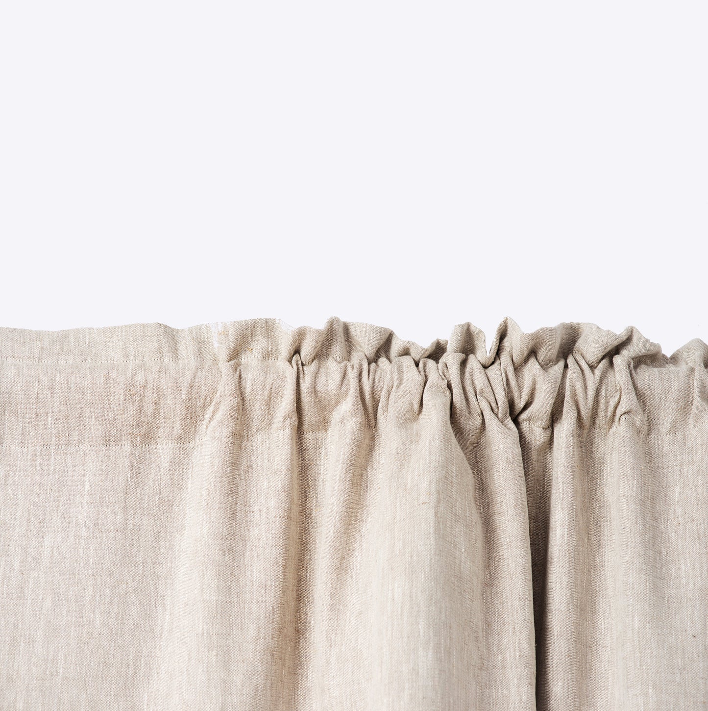 Rod pocket linen curtains