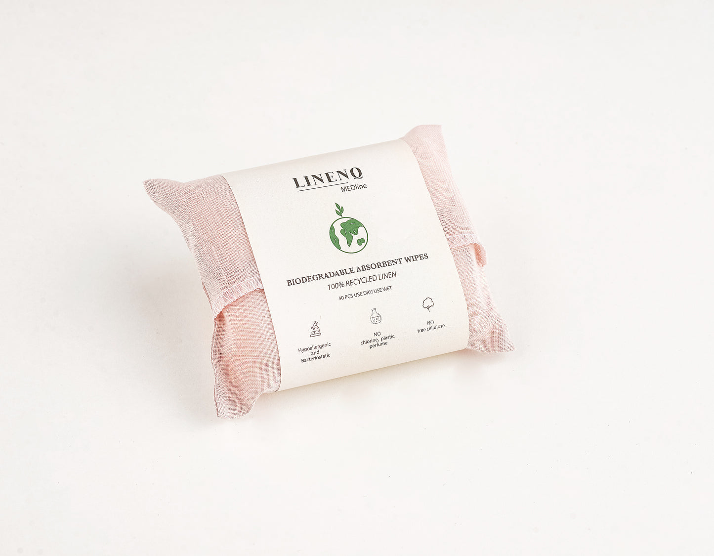 Linen and cotton baby wipes