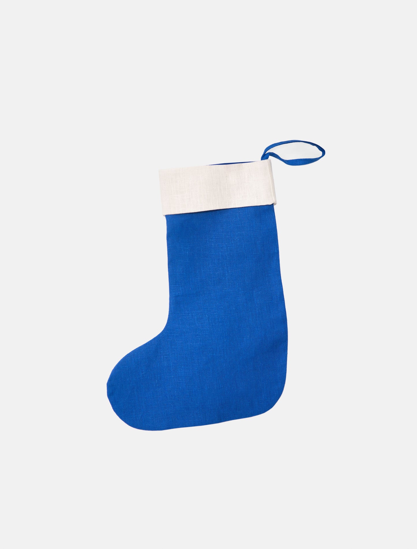 Linen christmas stockings