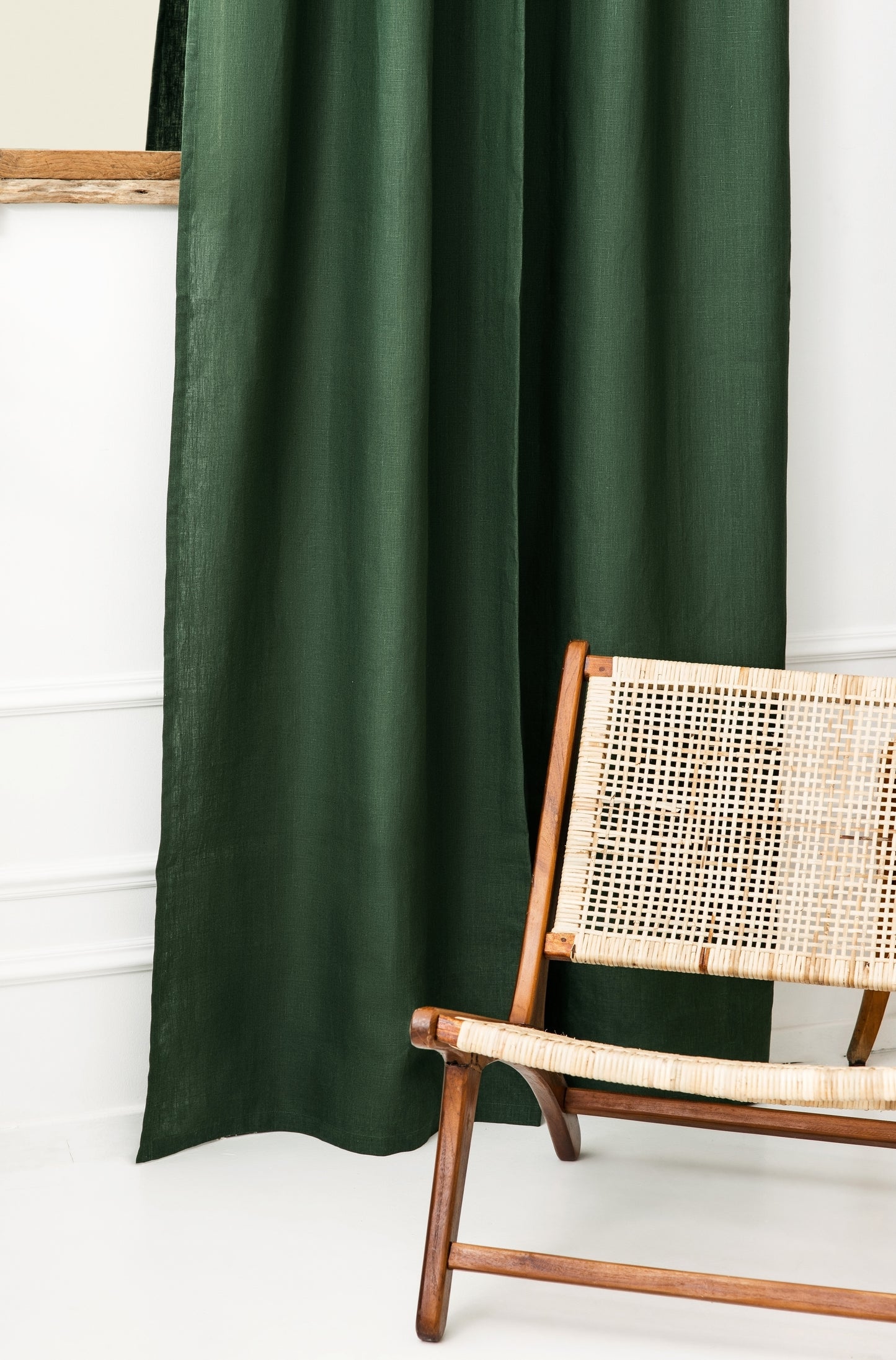 Eyelet linen curtains with Blackout lining