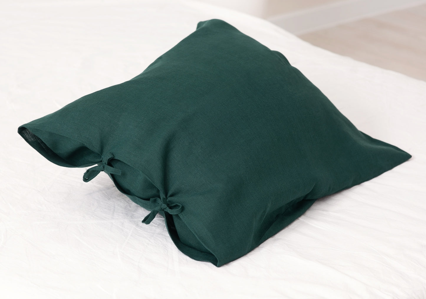 Linen Pillowcase with Ties - Standard Size