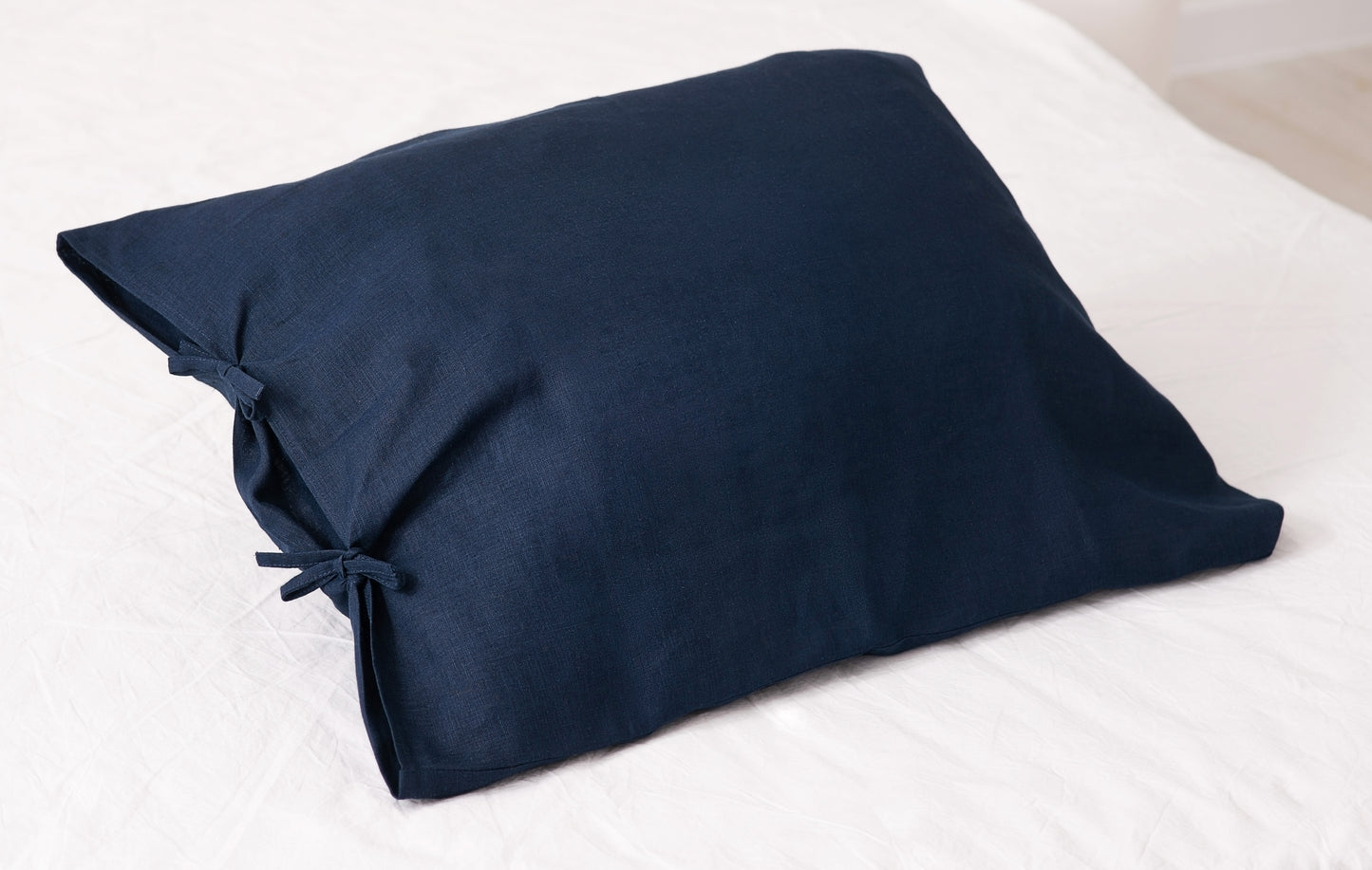 Linen Pillowcase with Ties - Standard Size