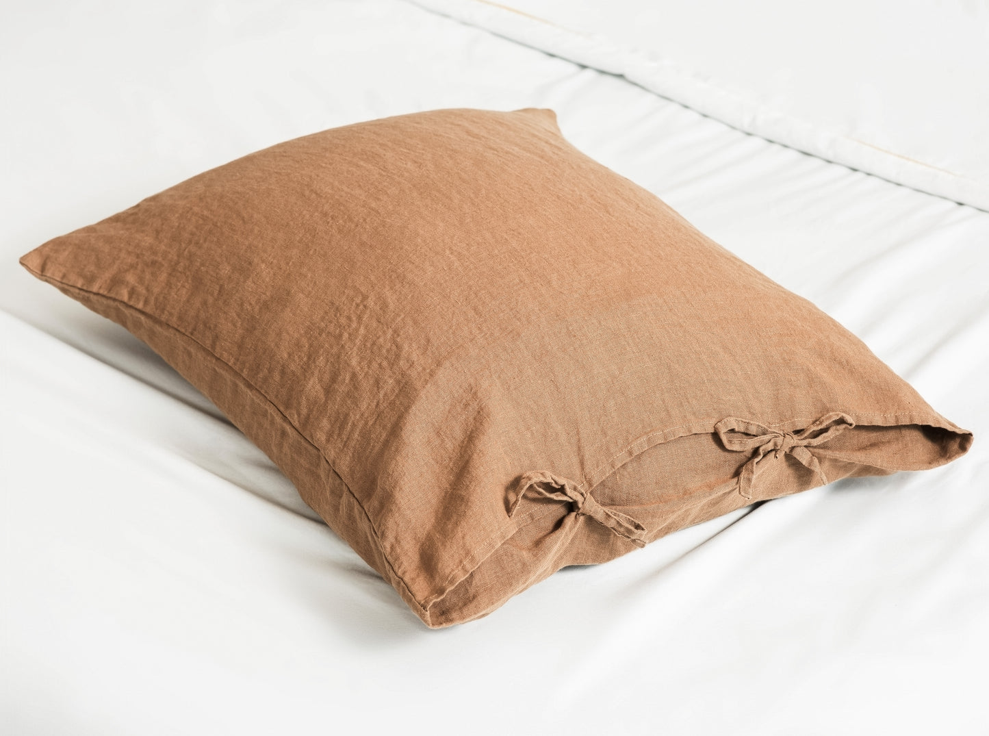 Linen Pillowcase with Ties - Standard Size