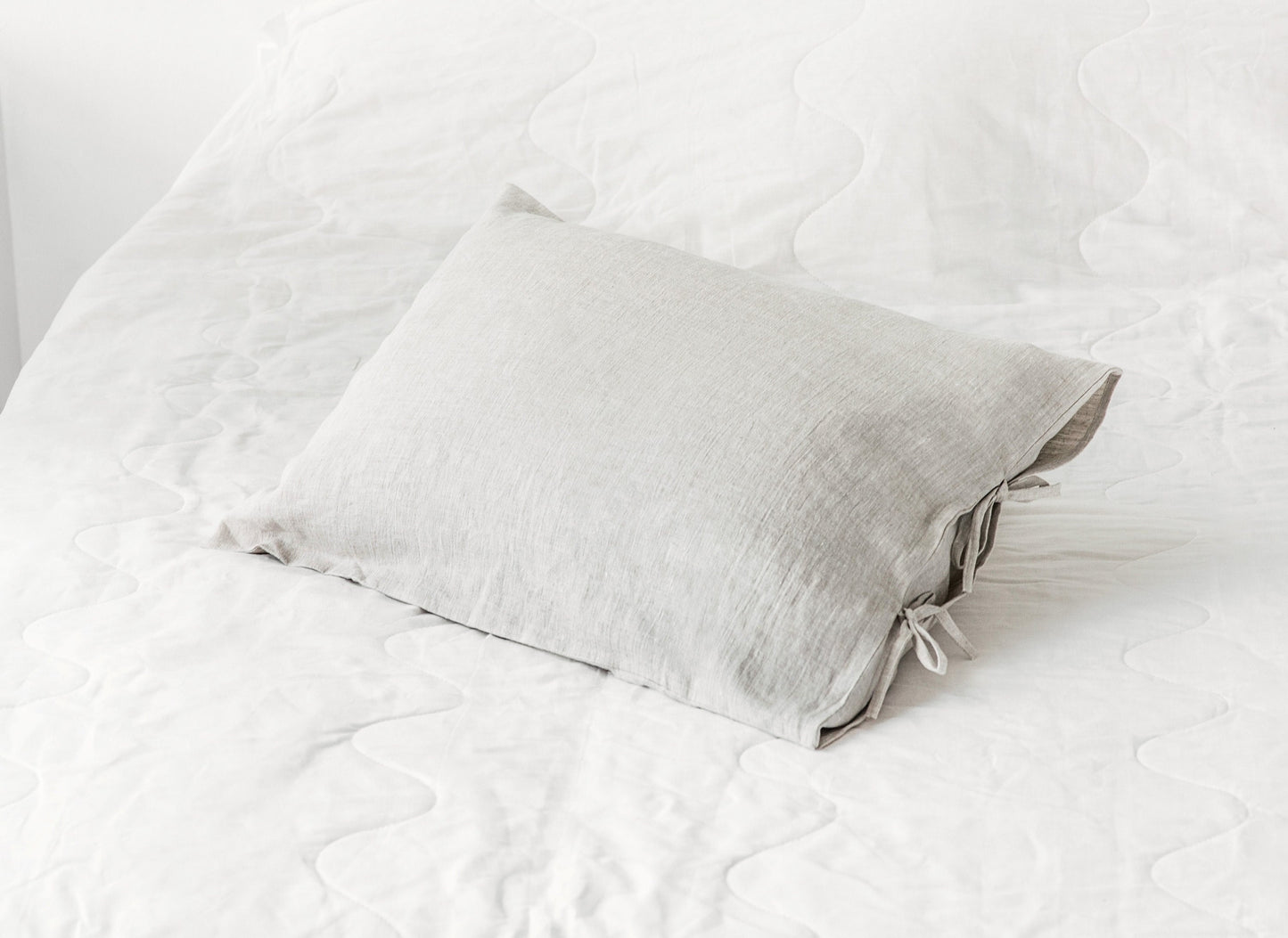 Linen Pillowcase with Ties - Standard Size