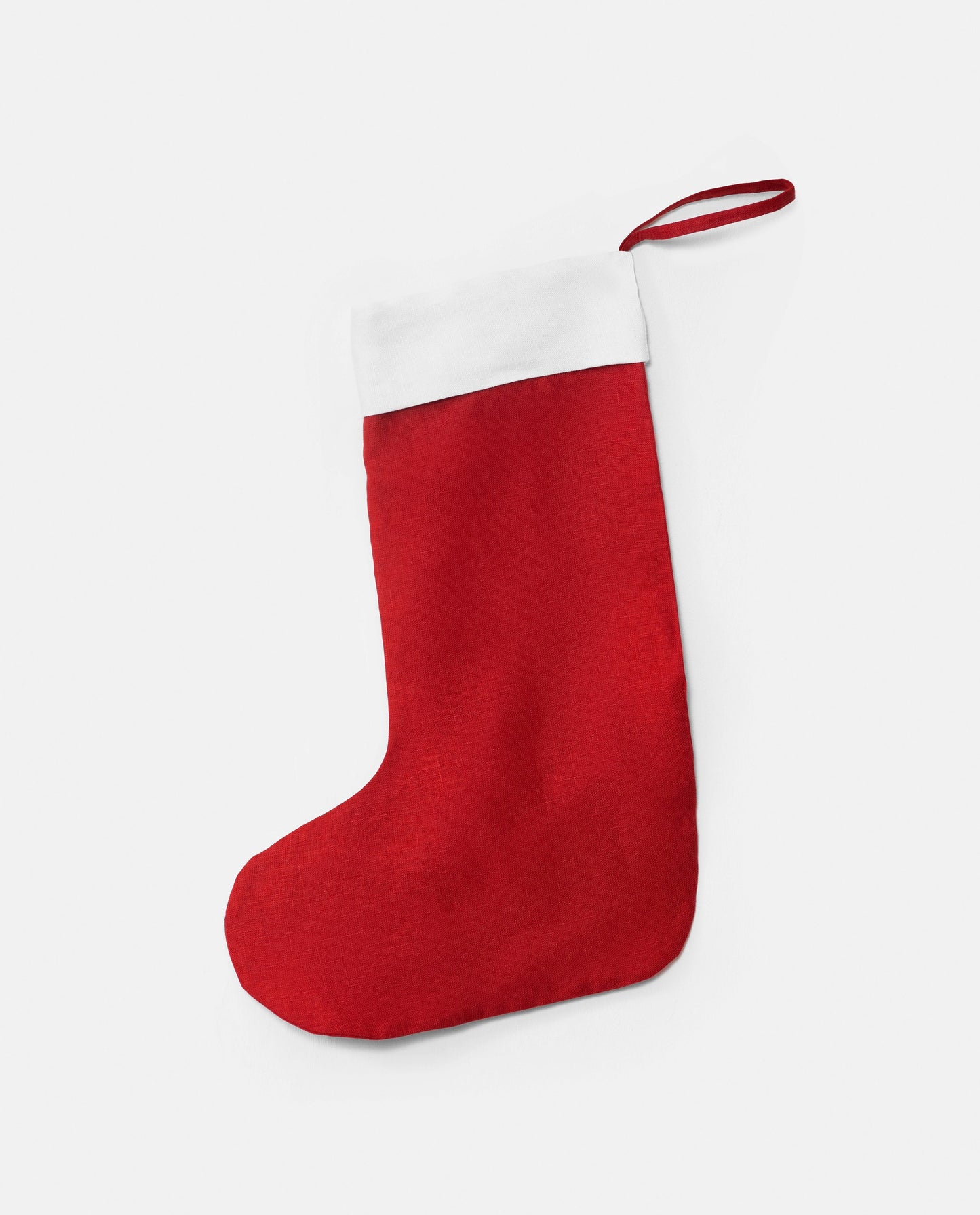 Linen christmas stockings