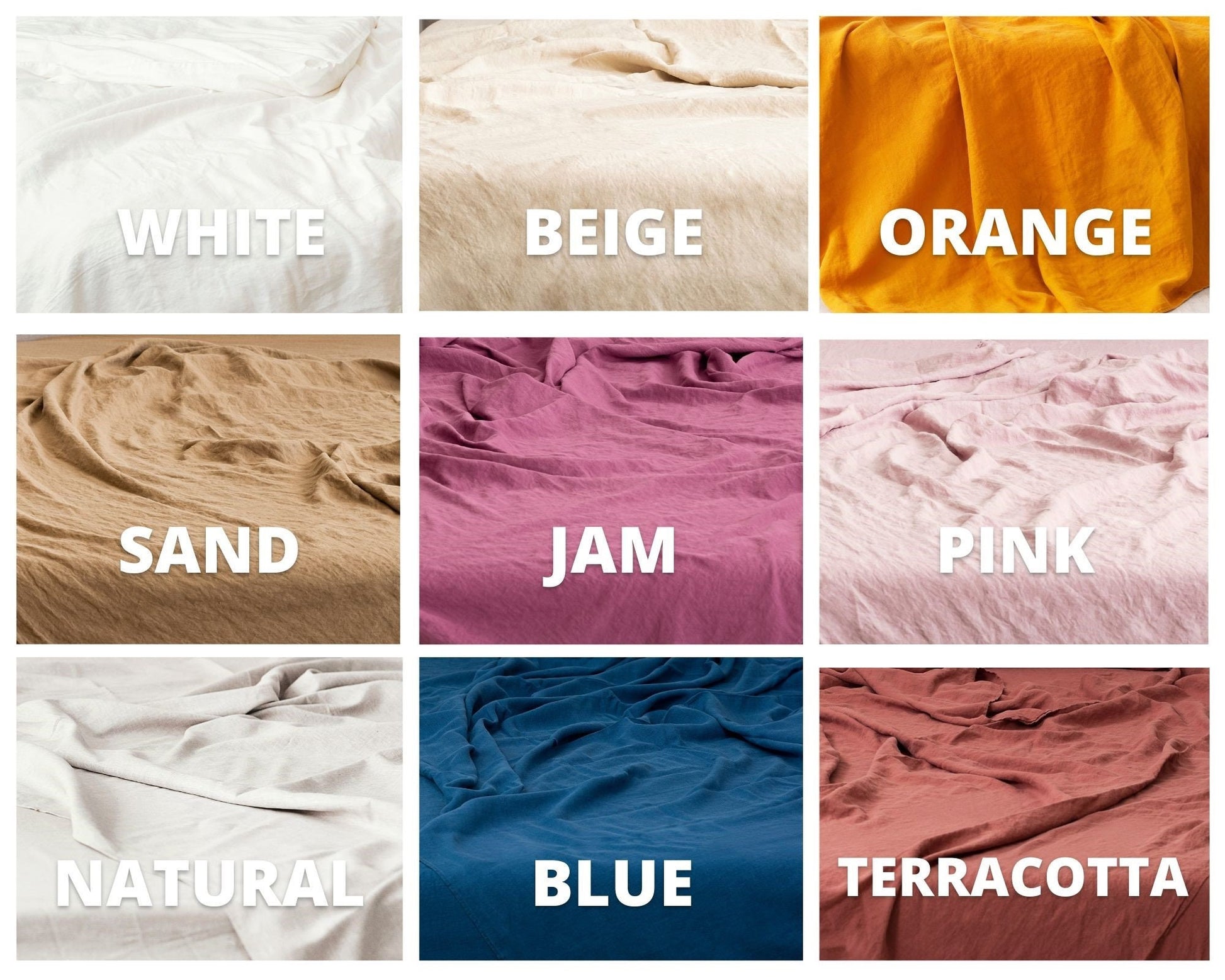 Linenq bedding colors