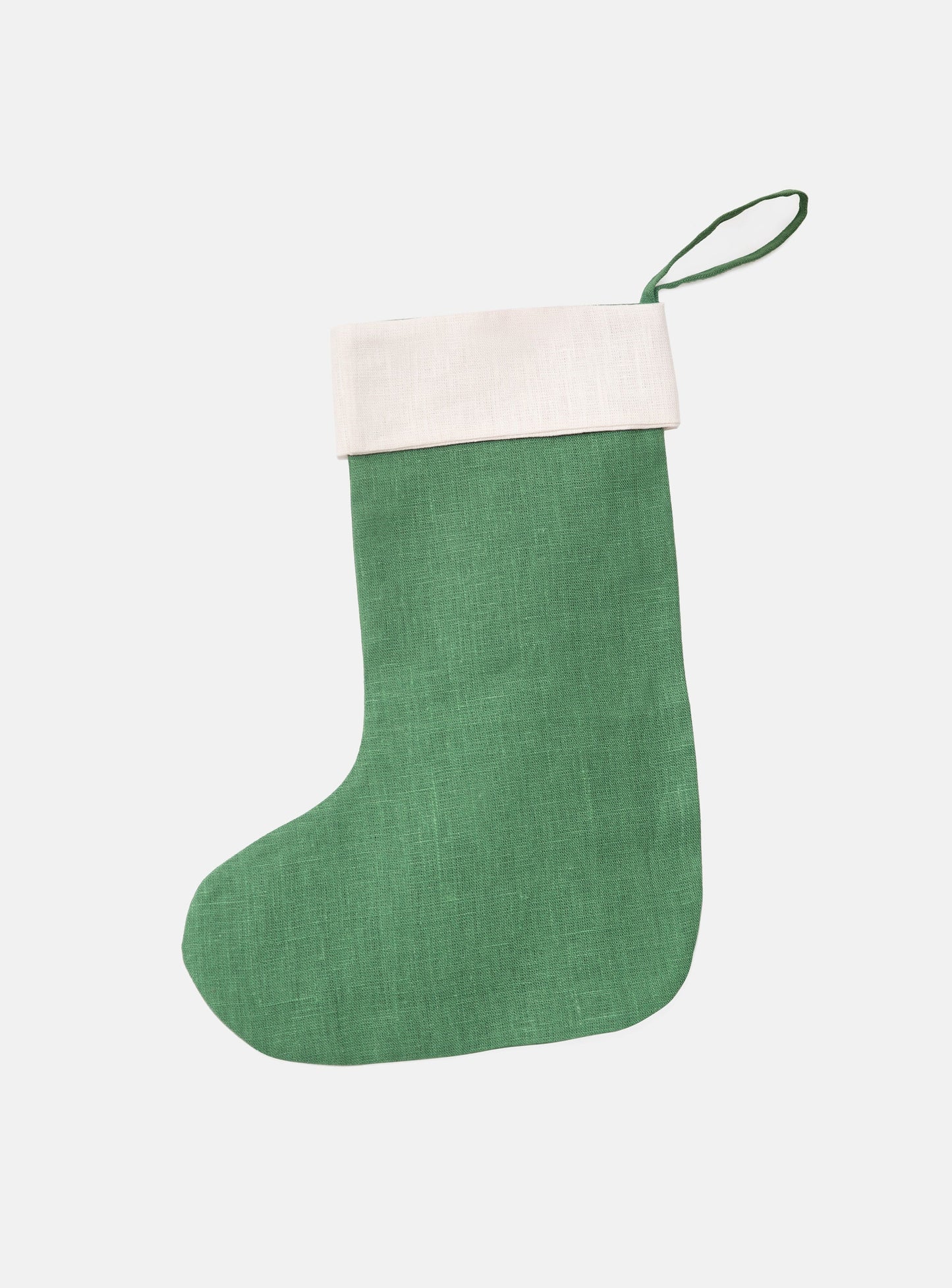 Linen christmas stockings