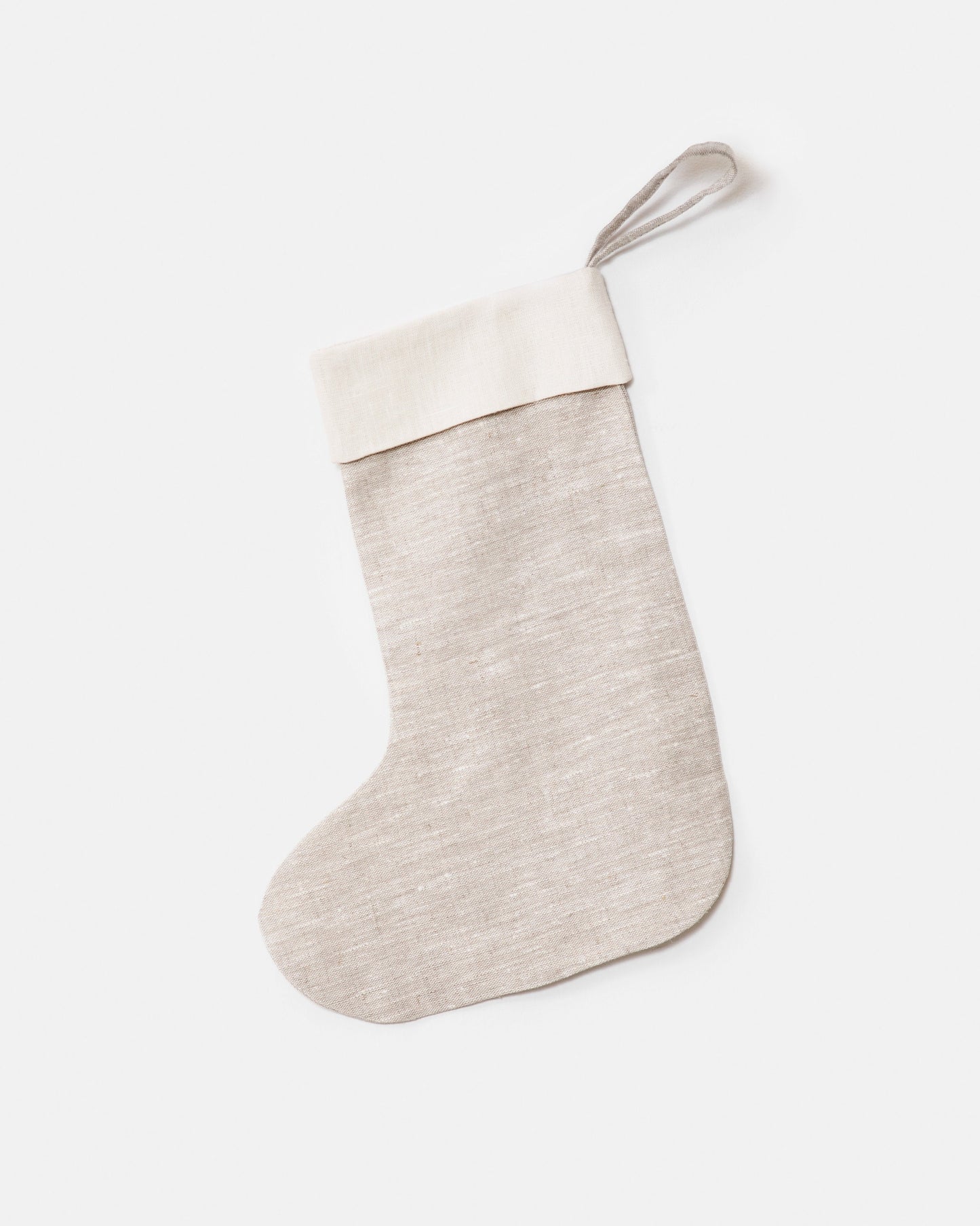 Linen christmas stockings